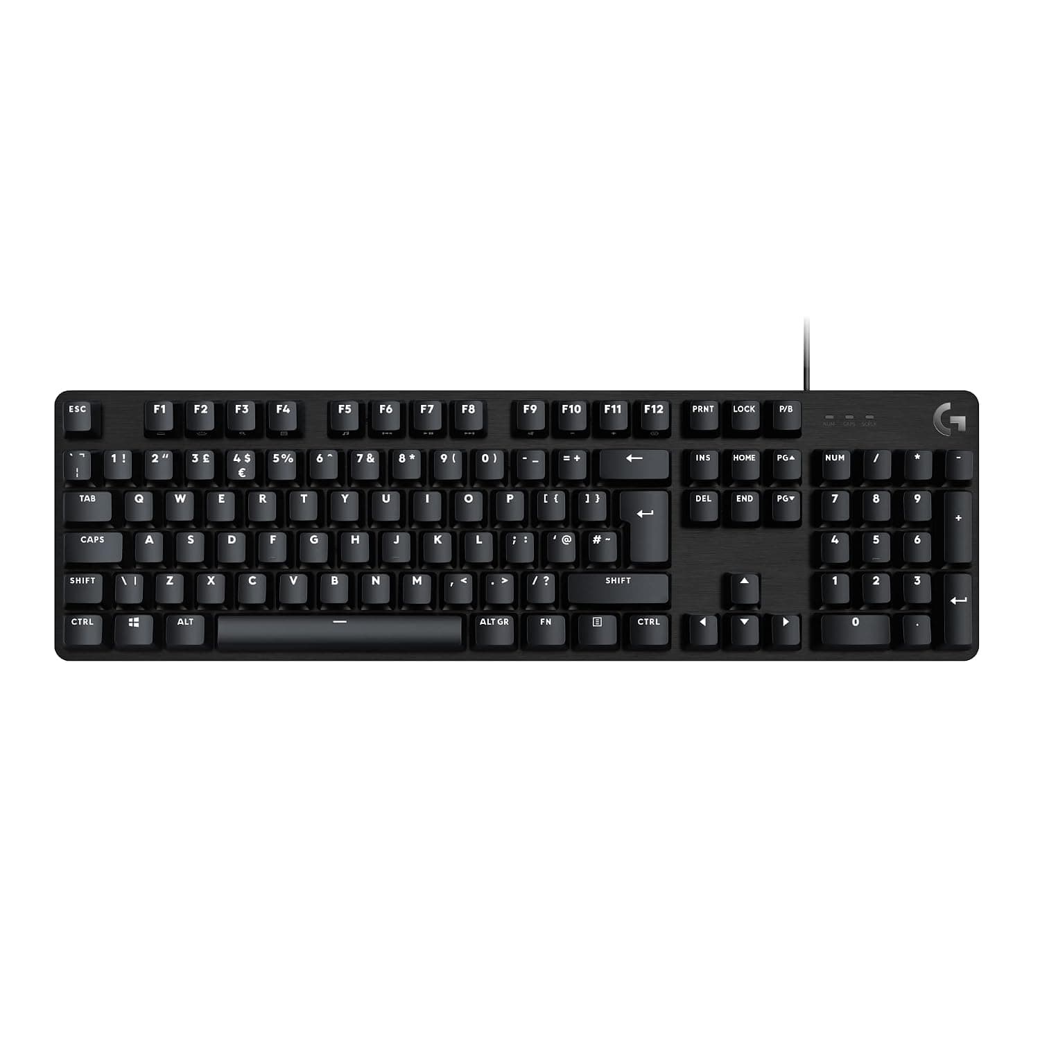 Logitech G G413 SE Full-Size Mechanical Gaming Keyboard | Backlit Keyboard, Tactile Mechanical Switches, Anti-Ghosting, Compatible with Windows, macOS, QWERTY UK English Layout Black