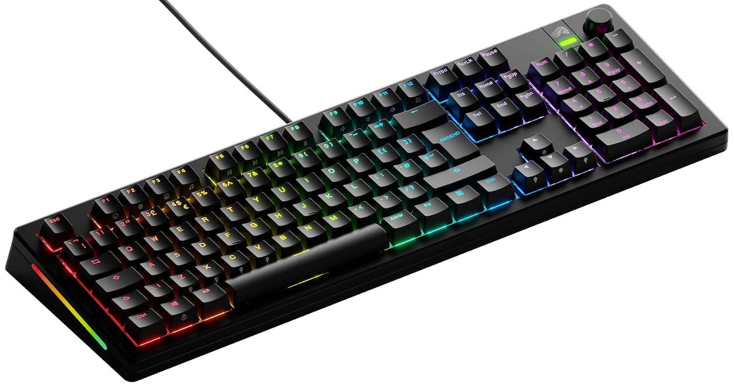 GLORIOUS GMMK 3 Custom Mechanical Keyboard (Black) | Premium Modular Gasket System, Hotswappable 5 Pin Switches, Doubleshot PBT Keycaps, Standard Aluminum Switch Plate