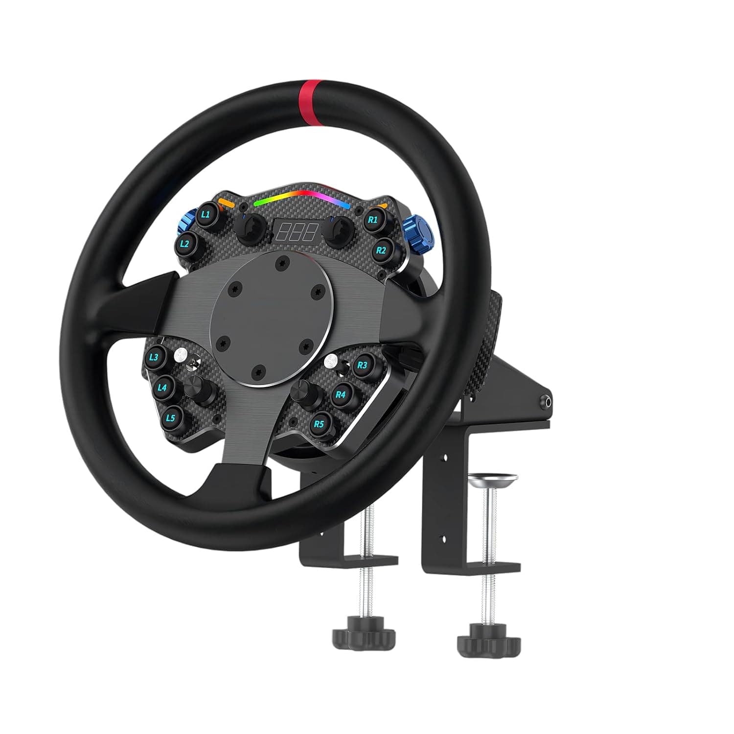 CAMMUS Racing Wheel C12, PC Steering Wheel with Force Feedback, USB, Black