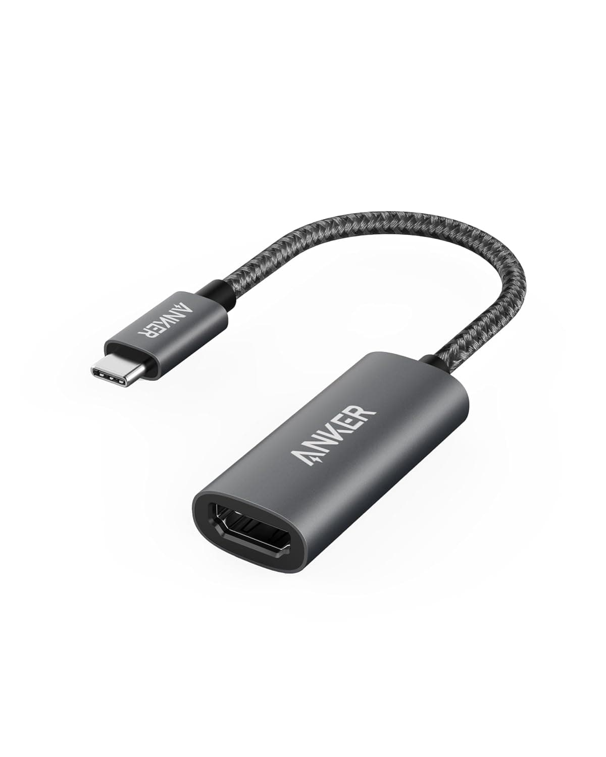 Anker USB C to HDMI Adapter (4K@60Hz), 310 USB-C Adapter (4K HDMI), for MacBook Pro, MacBook Air, iPad Pro, Pixelbook, XPS, Galaxy, and More(Compatible with Thunderbolt 3 Ports) | 4K HDMI for MacBook Pro, MacBook Air, iPad Pro, Pixelbook, XPS, Galaxy, and More(Compatible with Thunderbolt 3 Ports)