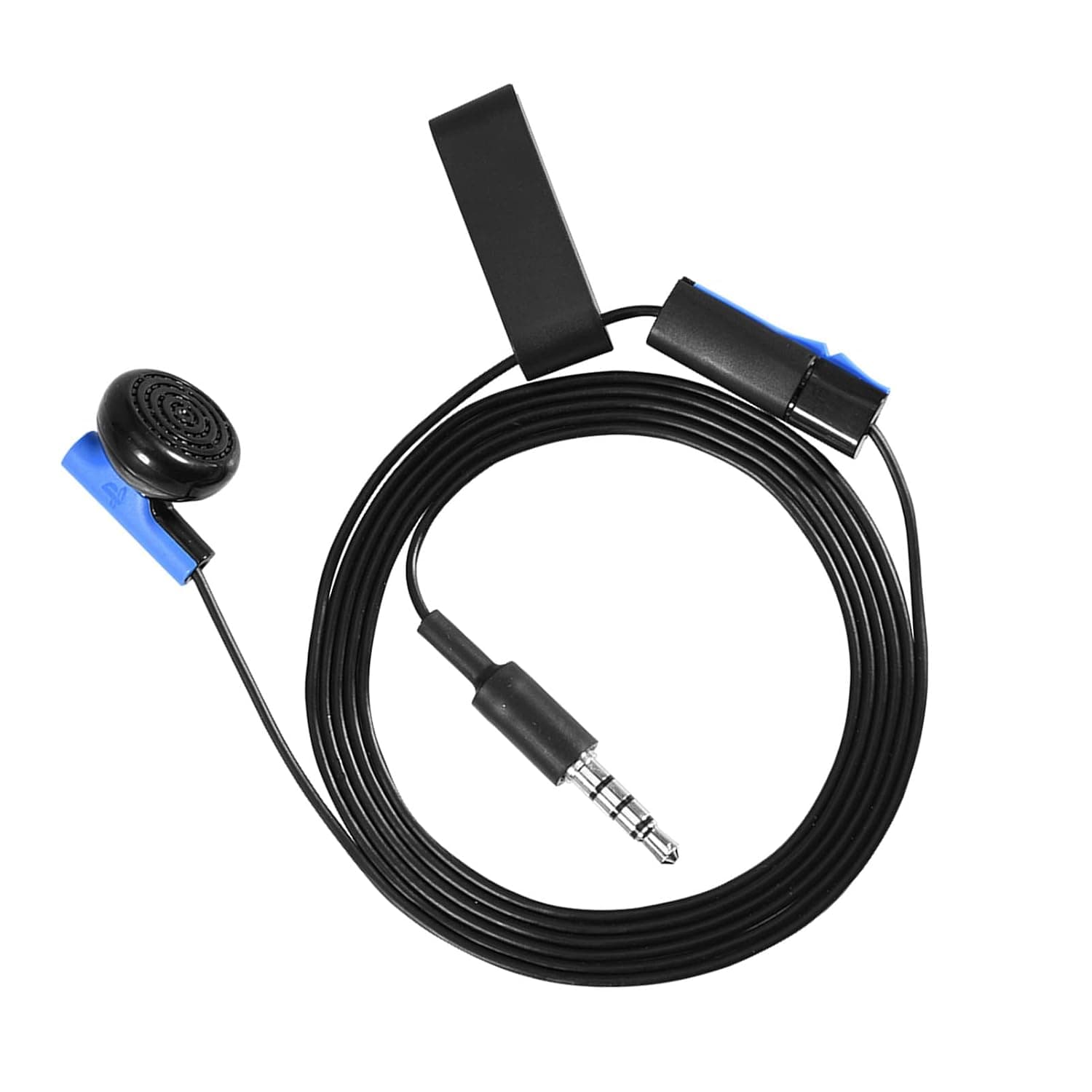 143 Earpiece with Mic,3.5mm Gaming Earphone Headphone Headset Micro Sound Technology with a Clip,for 4 Controller