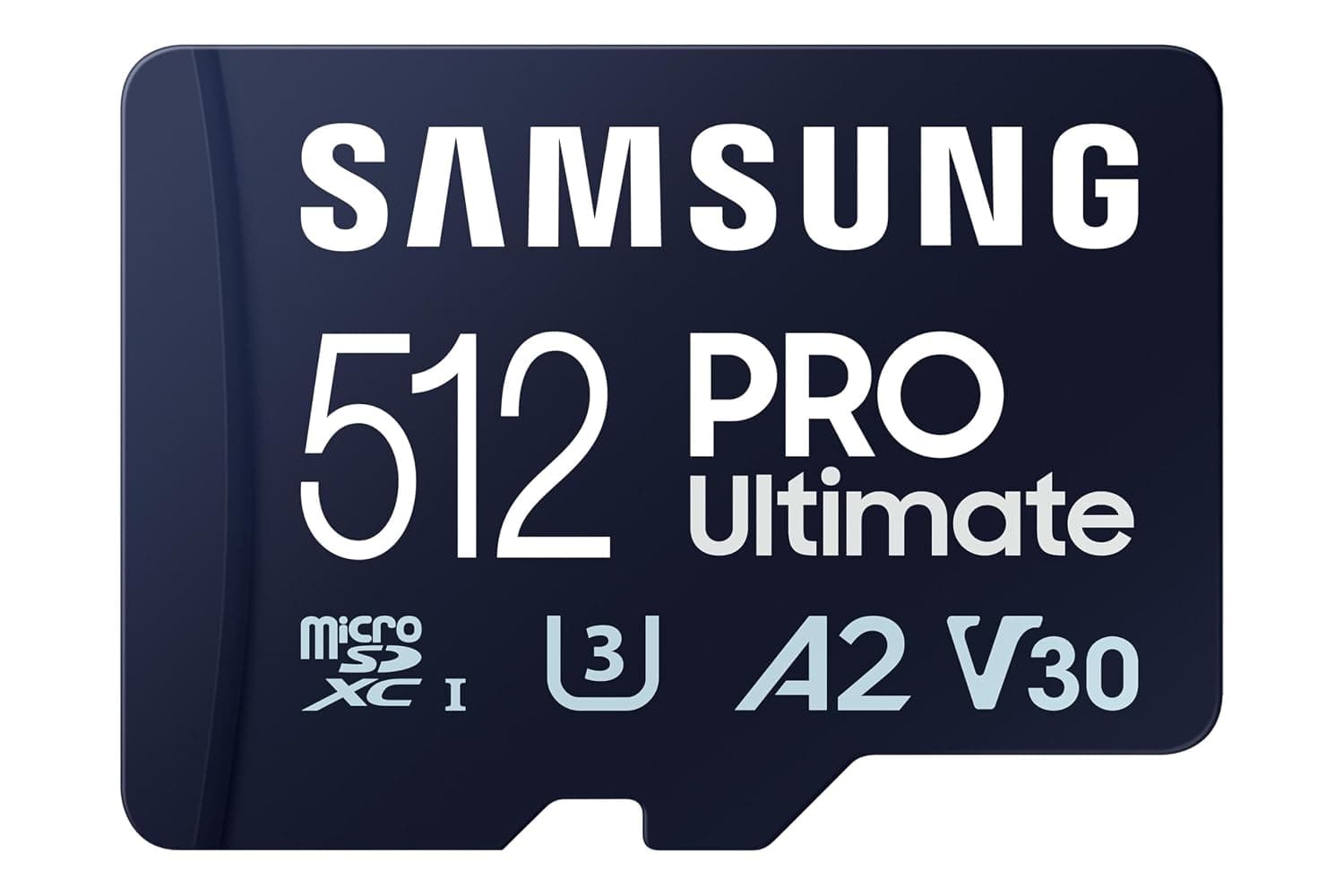 Samsung PRO Ultimate microSD memory card, 512 GB, UHS-I U3, 200 MB/s read, 130 MB/s write, Includes USB card reader, For smartphone, drone or action cam