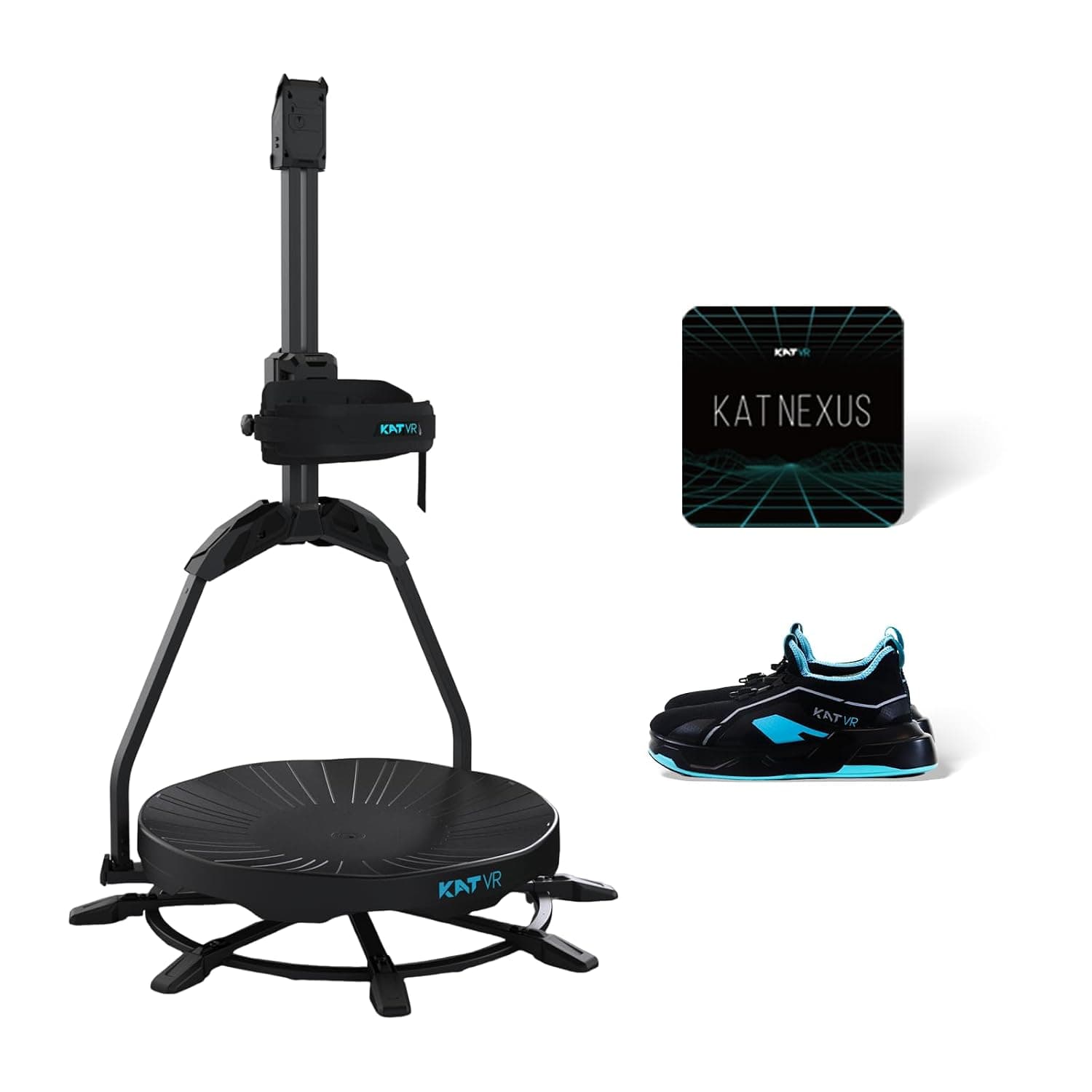 KAT Walk C2 VR Series | 360° Omnidirectional Walking Pad & Accessories for Immersive VR Gaming & Fitness | Compatible with SteamVR, Quest, Oculus | Core | US Size 4
