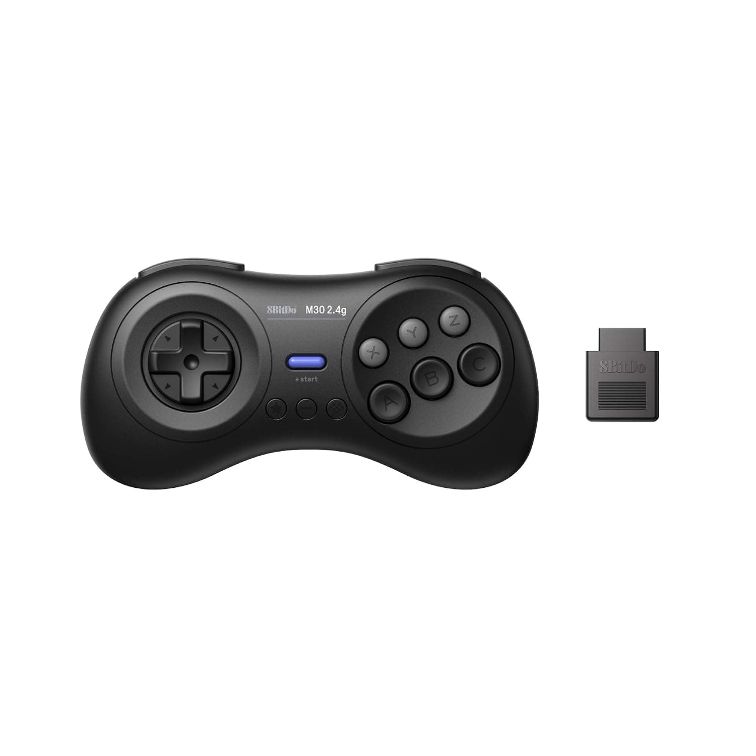 8Bitdo M30 2.4G Wireless Gamepad for the Original for Sega Mega Drive/Genesis - Black (Electronic Games)