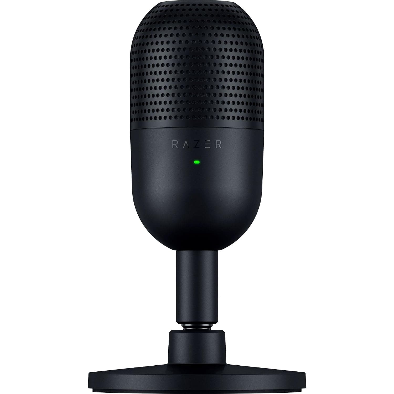 Razer Seiren V3 Mini - Ultra-compact USB Microphone (14 mm Condenser Mic, Supercardioid Pickup Pattern, Tap-to-Mute Sensor with LED Indicator, Built-in Shock Absorber, Plug-and-Play Design) Black