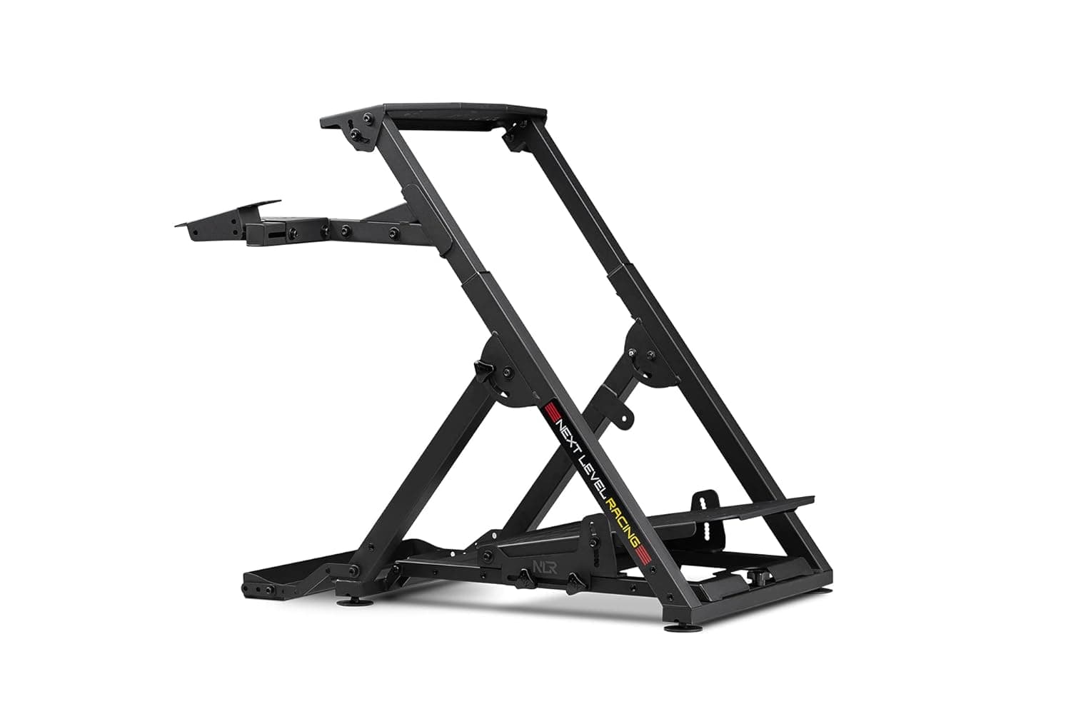 Next Level Racing Wheel Stand 2.0 | Adjustable Foldable Racing Wheel Stand | Compatible with Logitech G29 G923 Thrustmaster Fanatec | Shifter & Handbrake Support