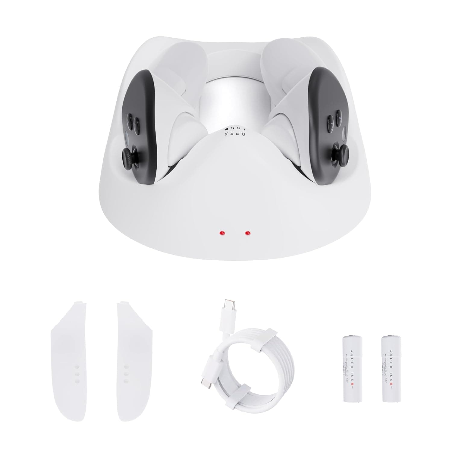 APEXINNO Controller Charging Dock for Meta Quest 3S/3, 2 Rechargeable Batteries Included