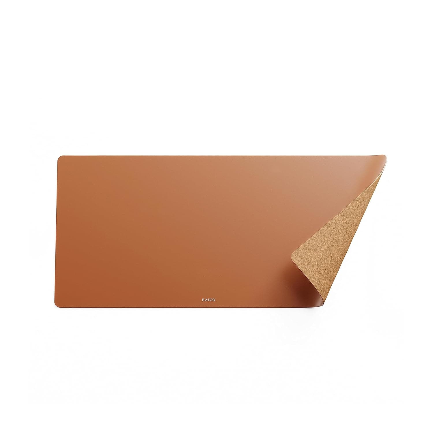 Leather Desk Pad Premium Italian Leather Mat for Gaming Writing Pad Minimal Desk Protector Keyboard Blotter Non Slip Large Mouse Pad (Brown, Medium - 65 x 30 cm)