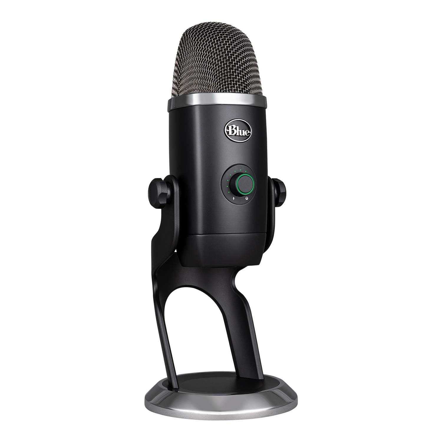 Blue Yeti X Professional Condenser USB Microphone with High-Res Metering, LED Lighting for Recording, Streaming, Gaming, Podcasting on PC and Mac, with Blue VO!CE Effects - Grey | LED Lighting for Recording, Streaming, Gaming, Podcasting on PC and Mac, with Blue VO!CE Effects - Grey
