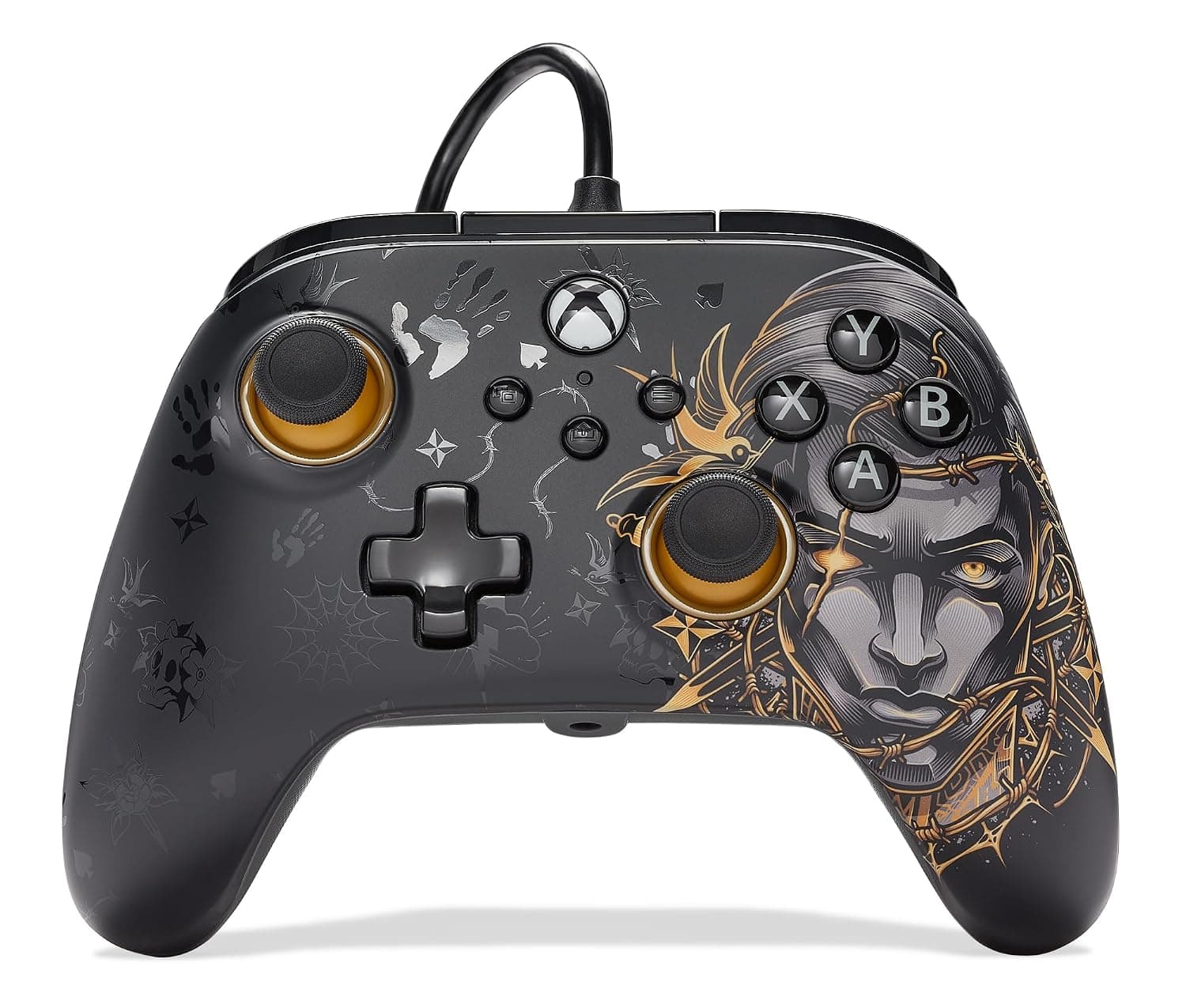 PowerA Advantage Wired Controller for Xbox Series X|S - Fortnite, Midas, Gamepad, Wired Video Game Controller, Gaming Controller, USB-C, works with Xbox One and Windows 10/11, Officially Licensed
