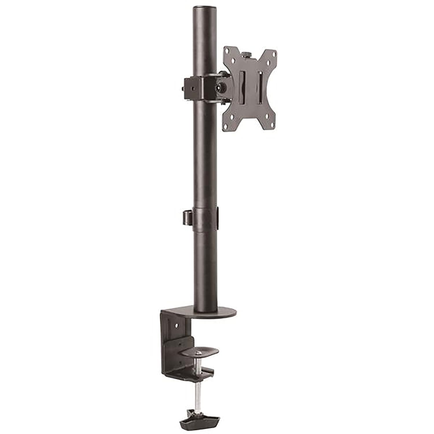 StarTech.com Single Monitor Desk Mount - Single Screen Heavy Duty Pole Mount for up to 34inch VESA Compatible Displays - Ergonomic Height Adjustable Monitor Arm Mount - Desk Clamp/Grommet (ARMPIVOTV2) | Pole Mount for up to 34" (8kg/17.6lb) VESA Displays, Ergonomic Height Adjustable Monitor Arm, Desk and Grommet Clamp