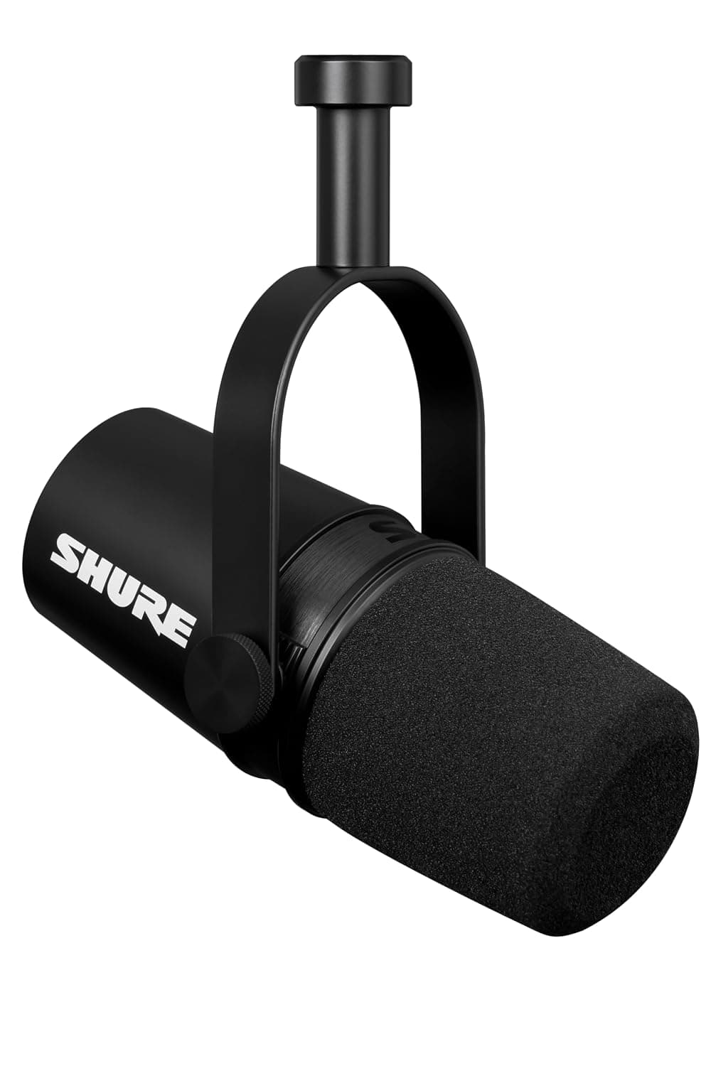 Shure MV7X Microphone - XLR Only Pro Quality Dynamic Mic for Podcasting & Vocal Recording, Voice-Isolating Technology, All Metal Construction, Mic Stand Compatible, Optimized Frequency - Black | XLR dynamic mic with voice-isolating technology and all-metal build for podcasting and vocal recording