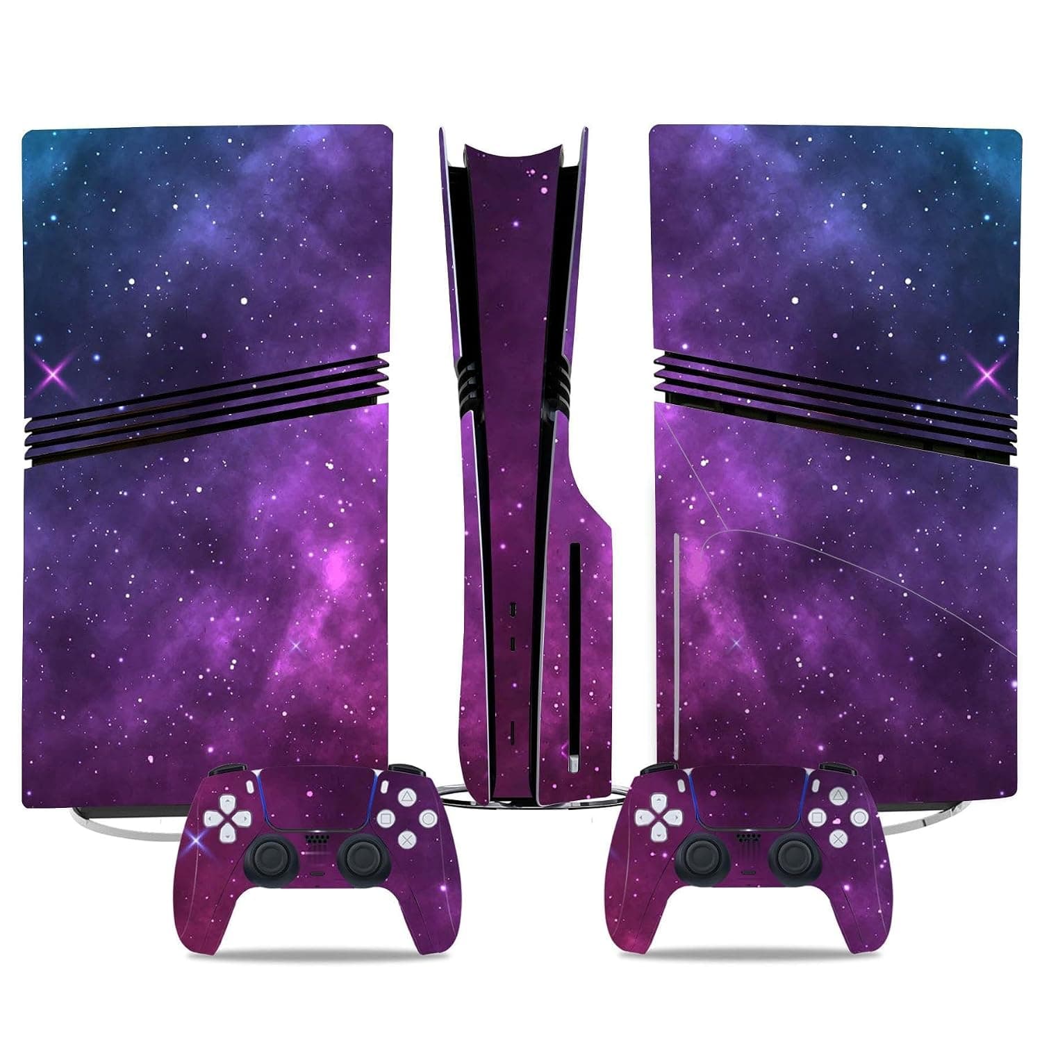 PDURMBUAB No Foaming For PS5 Pro Skin Disc Edition & For PS5 Pro Skin Digital Edition Console And Controller Vinyl Cover Skins Wraps Scratch Resistant Compatible 18142 Bubble Free(Digital Edition)