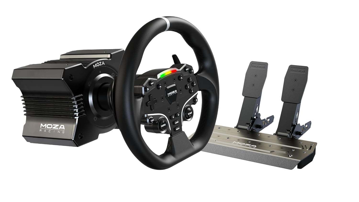 MOZA R5 Direct Drive Hankon Pedal Bundle (2 Pedals (Accelerator + Brake)), Domestic Genuine Product (Renewed)