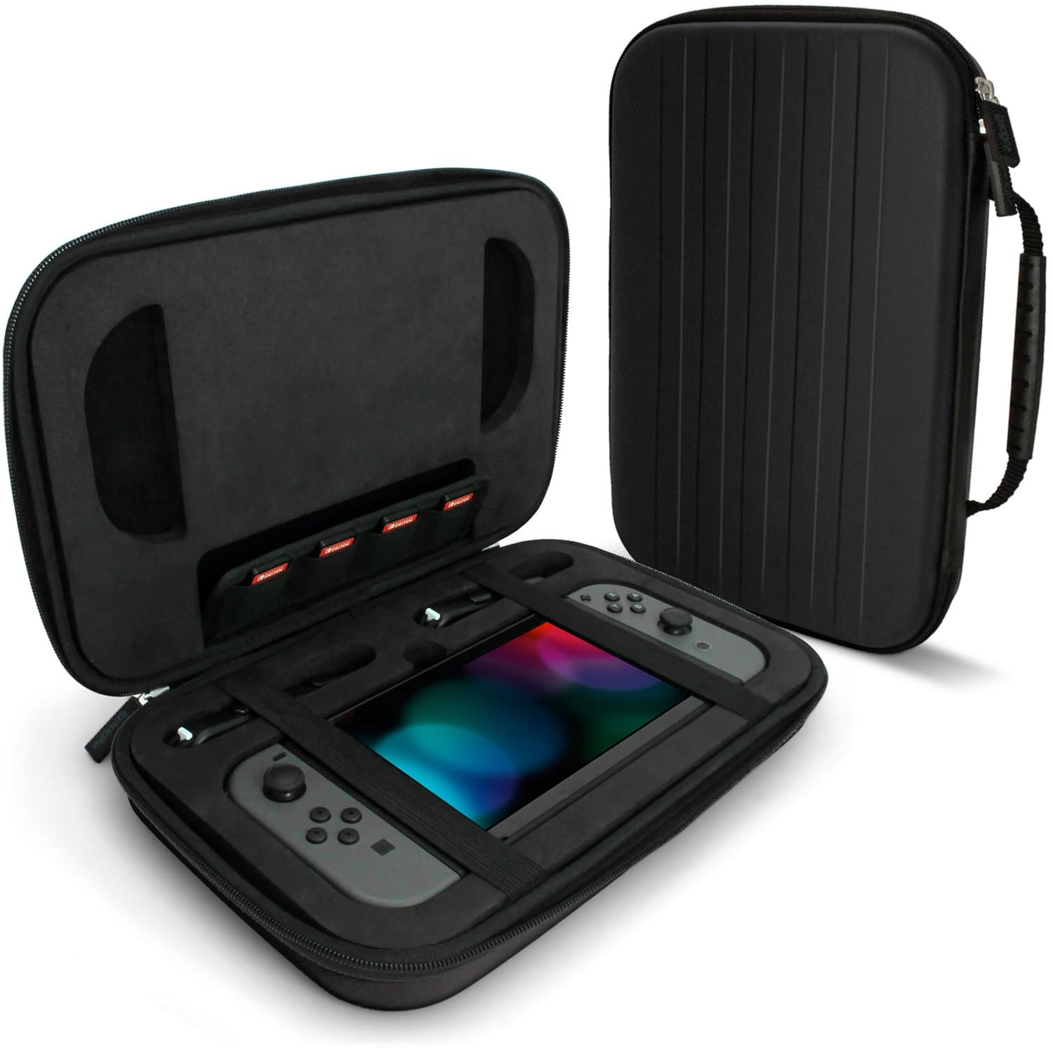 iGadgitz U6539 - EVA Hard Case Cover Compatible with Nintendo Switch - Black