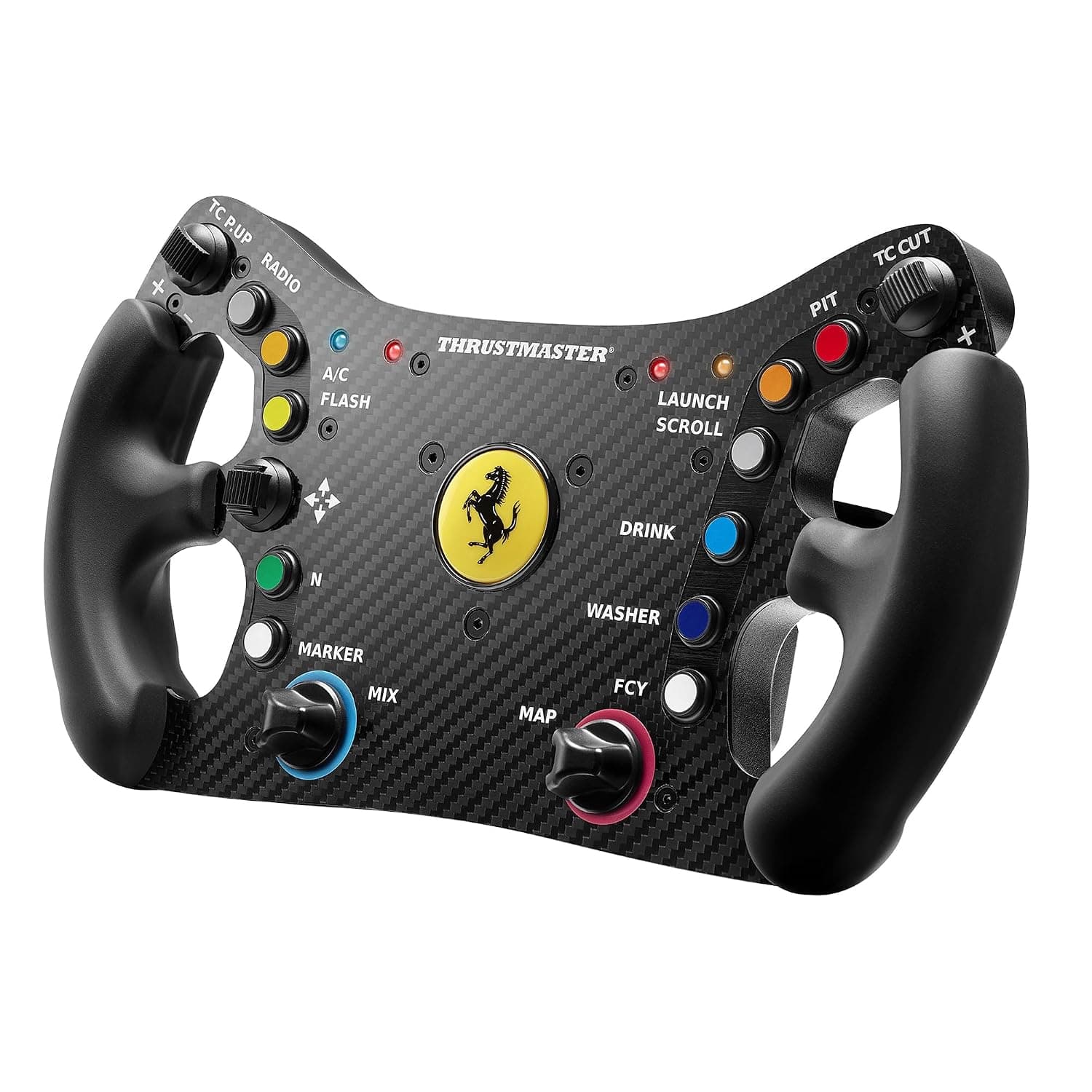 Thrustmaster Ferrari 488 GT3 Wheel Add-On, Racing Wheel Rim, Compatible with PC, PS5, PS5 Pro, PS4, Xbox Series X|S, Xbox One, Officially Licensed by Ferrari | Officially licensed by Ferrari, 1:1 scale replica, wheel rim for GT Simracing, 11 programable buttons, D-pad, 4 encoders