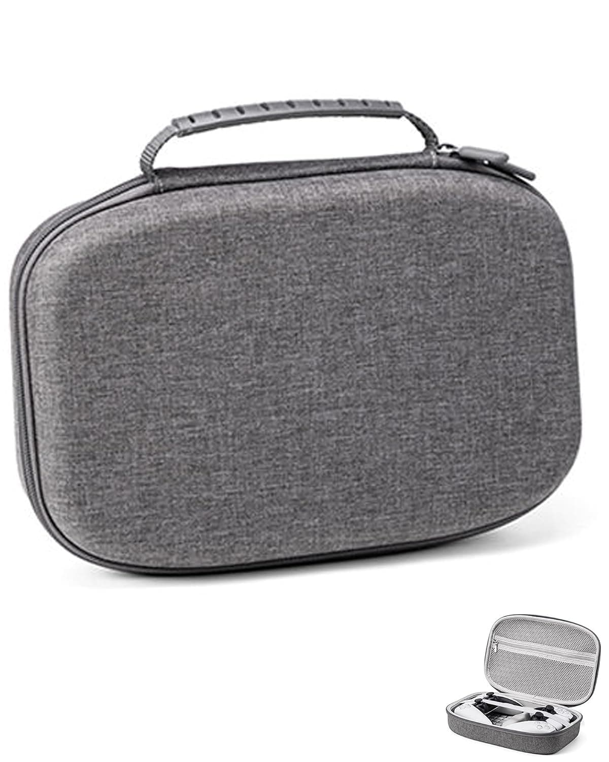 Lokyoyo Double Game Controller Storage Case for PS5, Carrying Travel Protective Case for PlayStation 5 or Xbox Series and Other Double Gamepad Controllers (Gray)