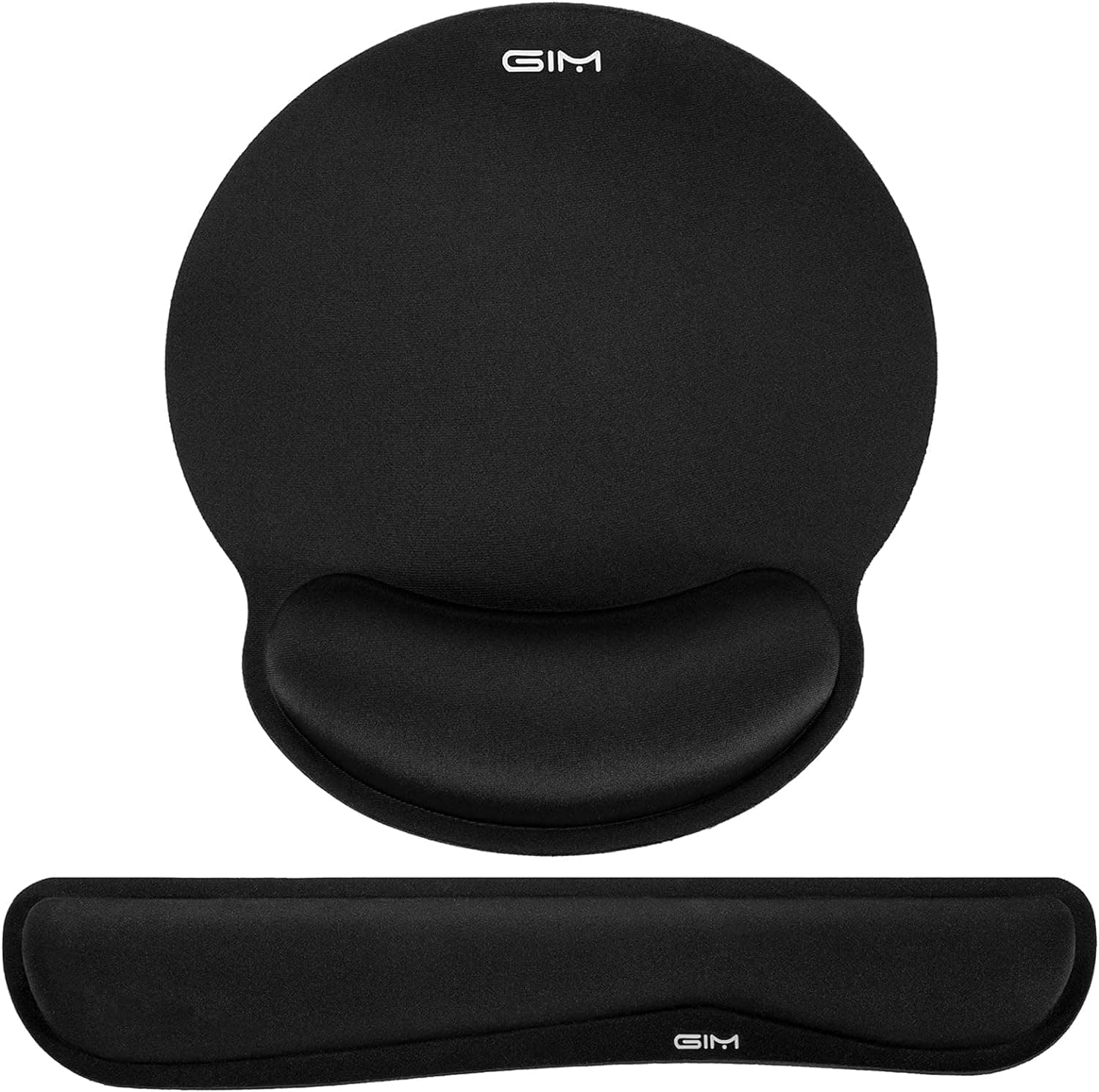 ICETEK Keyboard and Mouse Mat Set, Ergonomic Gel Filled Mouse Pad with Wrist Cushion Support with Memory Foam for Computer and Laptop (S-01)