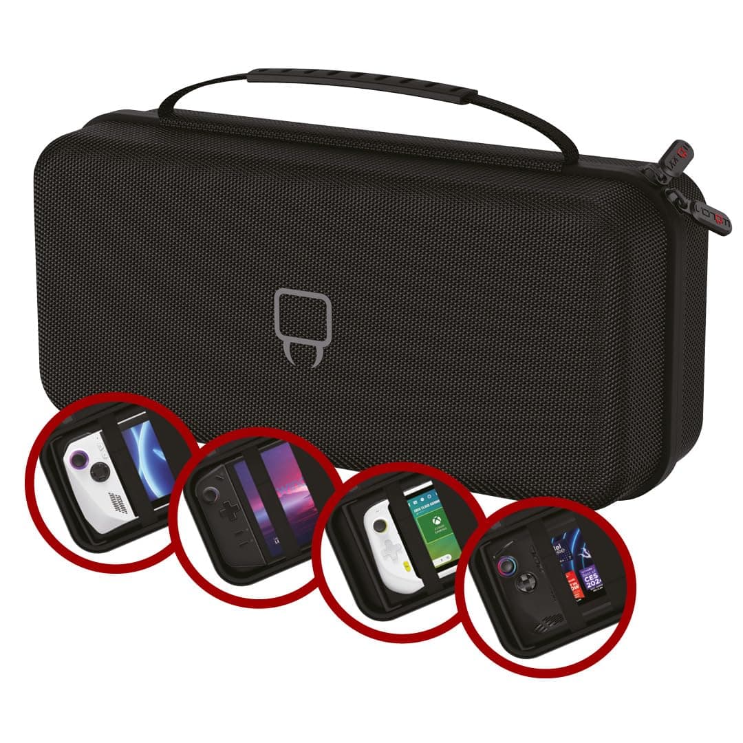 Venom Handheld PC Storage Case – Compatible with Steam Deck, Asus Rog Ally, Logitech G Cloud, MSI Claw, Lenovo Legion Go | handheld pc case, hard shell storage, steam deck, rog ally, legion go, msi claw, accessory compartments