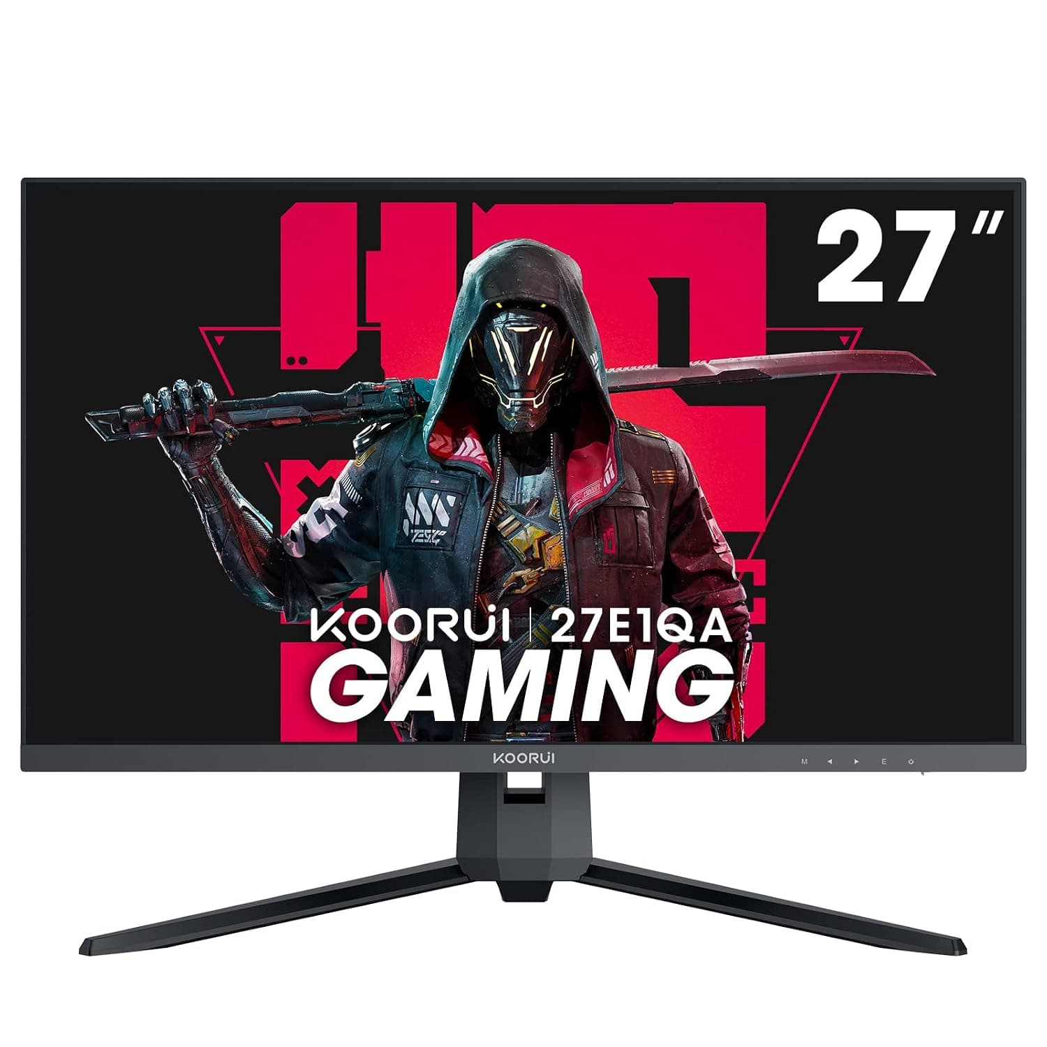 KOORUI 27 Inch Gaming Monitor 144 Hz, QHD 1440P, 1ms, DCI-P3 90%, Adpitive Sync, Ultra Slim Screen, VESA Mountable, HDMI/DP