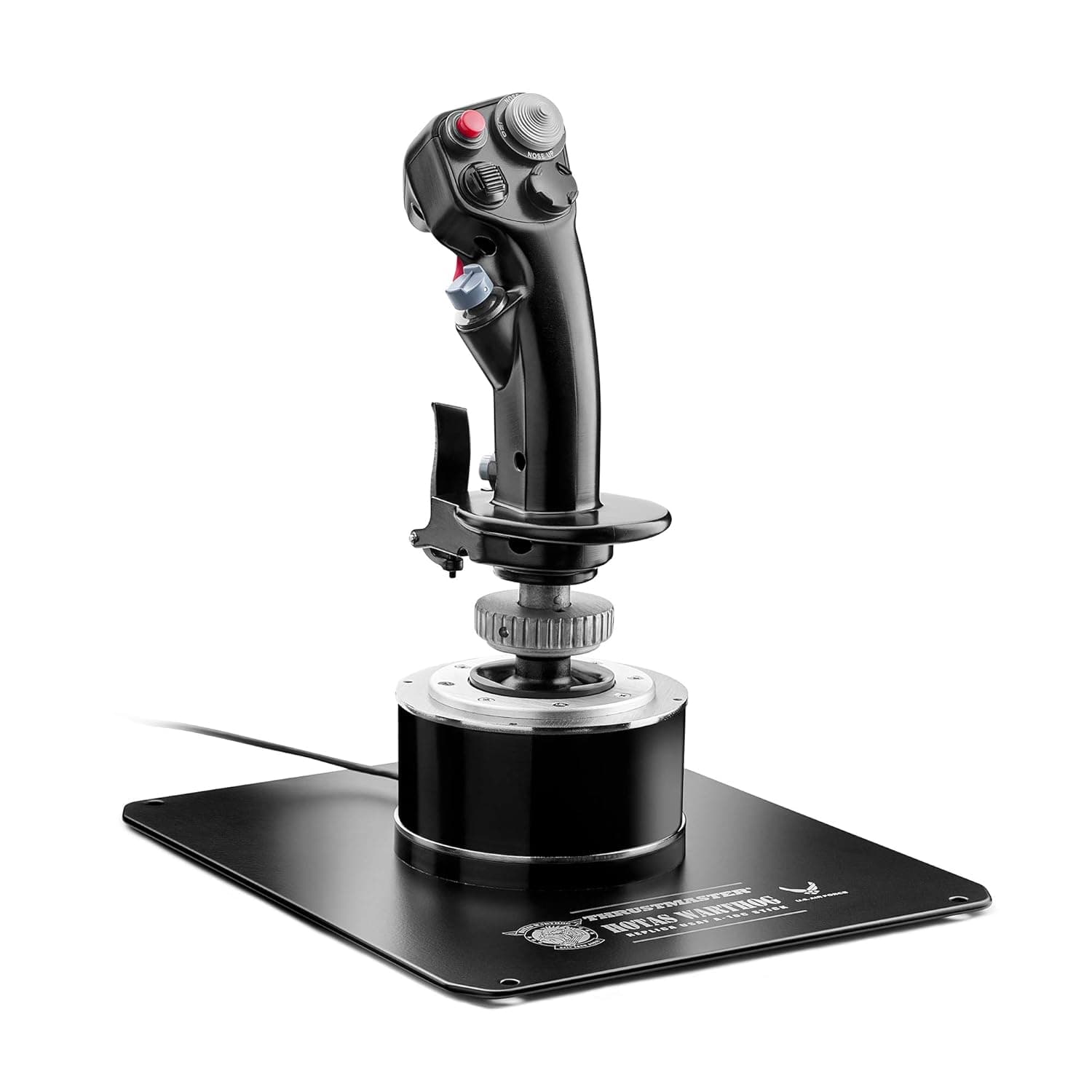 Thrustmaster Hotas Warthog Flightstick - High-Precision Joystick with H.E.A.R.T HallEffect AccuRate Technology for PC | A-10C replica all-metal flight stick with 16-bit H.E.A.R.T magnetic precision, 19 action buttons, and weighted base