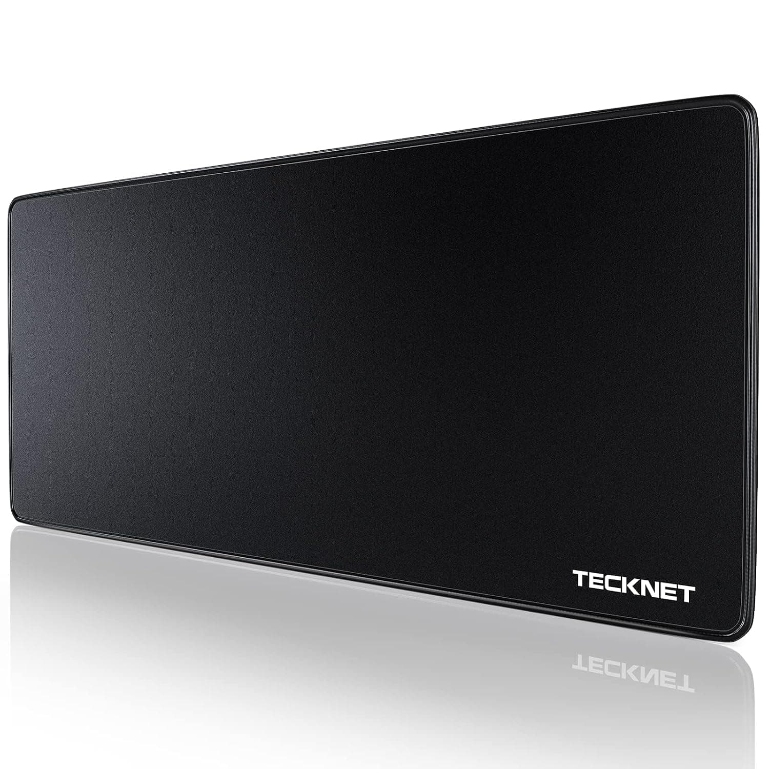 TECKNET Gaming Mouse Mat, 900x400x3mm Large Mouse Pad - Black | Waterproof, Non-Slip Rubber Base, Durable Stitched Edges, Smooth Cloth Surface, Compatible with Laser and Optical Mouse