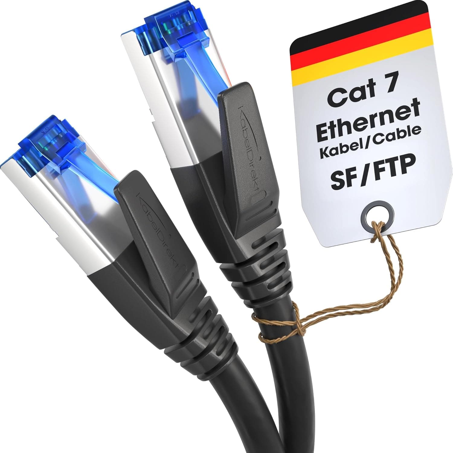 KabelDirekt – Cat 7 Network Cable 10Gbps – 5m | CAT7 Ethernet Cable and Internet Cable for high-speed networks/LAN, PC and PS5/Xbox
