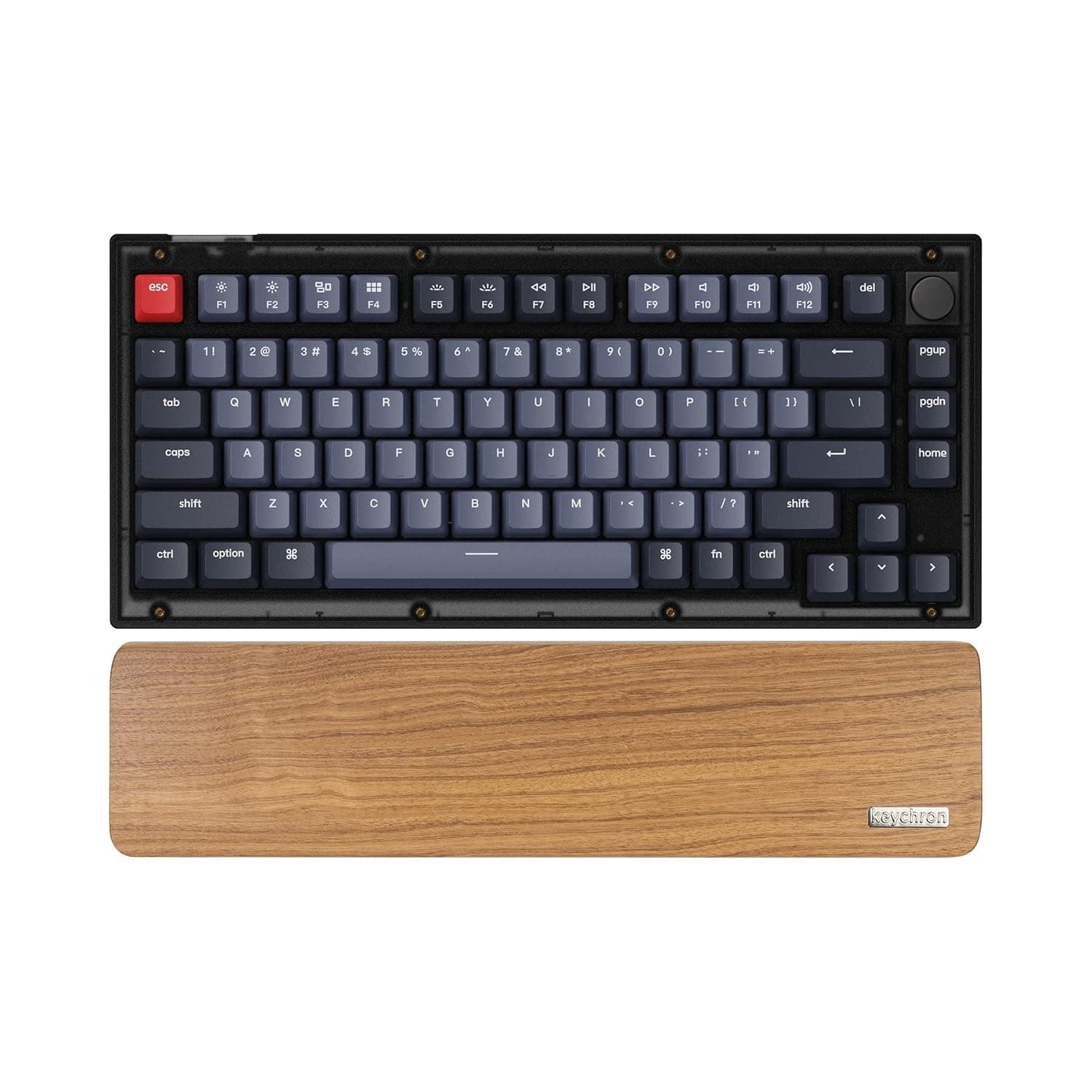 Wooden Keyboard Wrist Rest Palm Rest for Keychron V1 / Q9 Custom Mechanical Keyboard