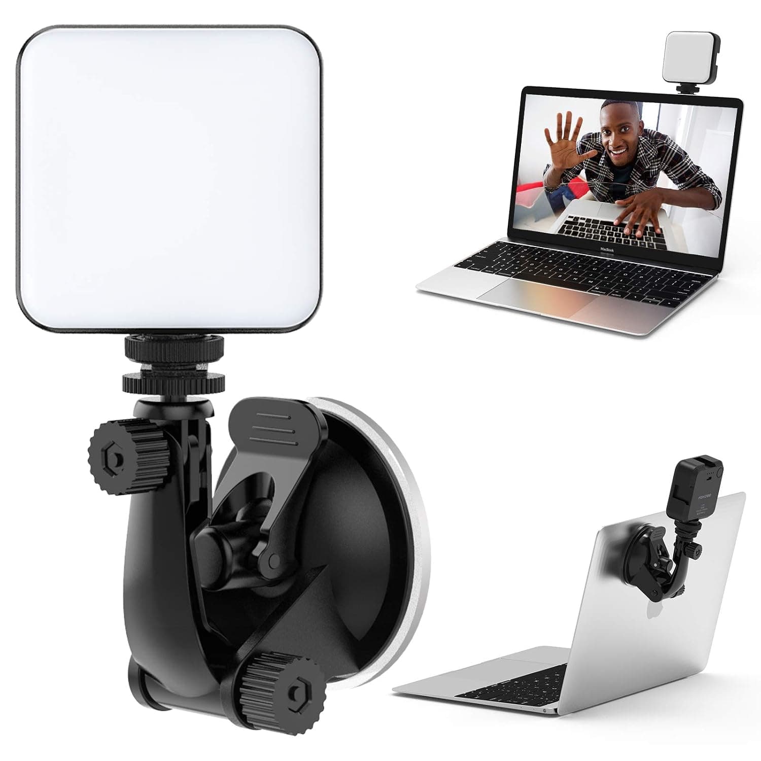 Camera LED Video Light 204 Lighting Panel Video Photo Studio Light, 1300lm Stepless Dimmable Brightness, 3200K - 5600K Cold and Warm Light, No Ghosting, No Glaring for DSLR DV Camcorder