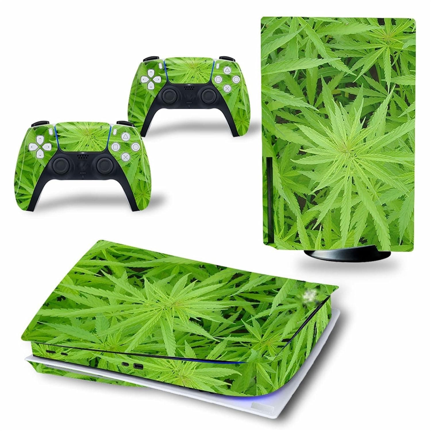 For PS5 Skin Disc Edition & Digital Edition Console And Controller Vinyl Cover Skins Wraps Scratch Resistant, Compatible 21346 Bubble Free No Foaming Anti Scratch(Size:Digital Edition)