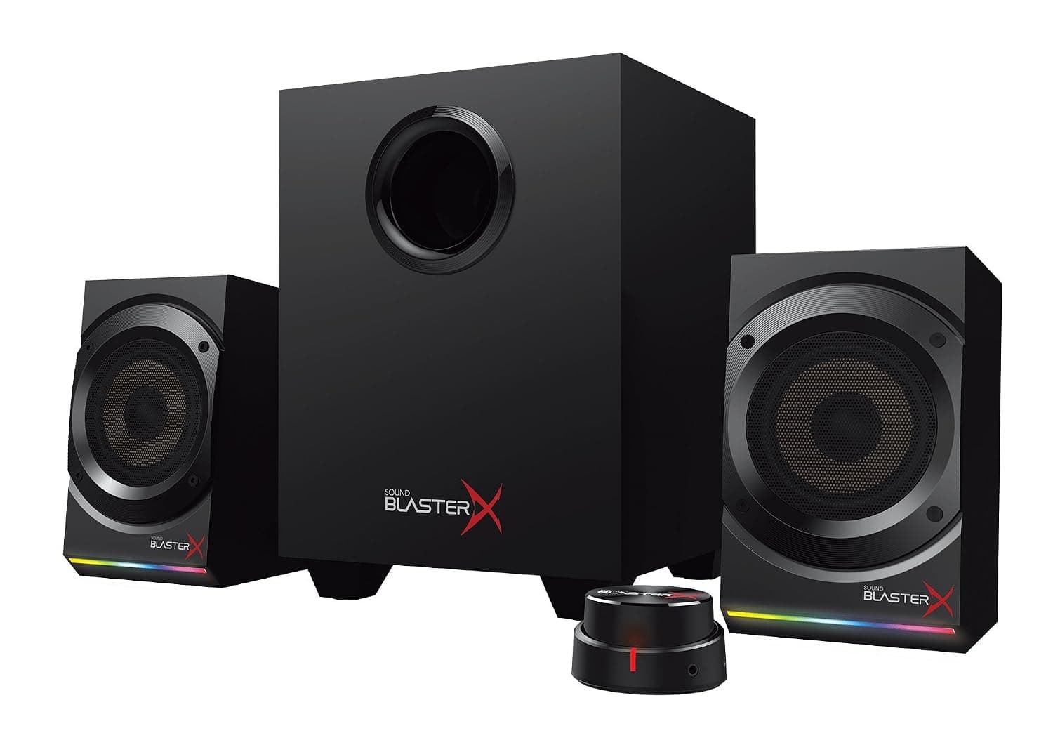 Creative Sound BlasterX Kratos S5 2.1 PC Computer Gaming Speaker System with Subwoofer and Customizable RGB Lighting - 51MF0470AA001
