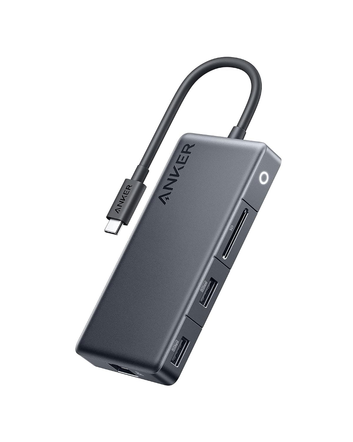 Anker 341 USB-C Hub (7-in-1) with 3 USB-C and USB-A 5Gbps Data Ports, Power Supply Max. 100W, 4K HDMI Display, Ethernet for Lenovo, Dell XPS, HP Laptops, MacBook, iPad and More