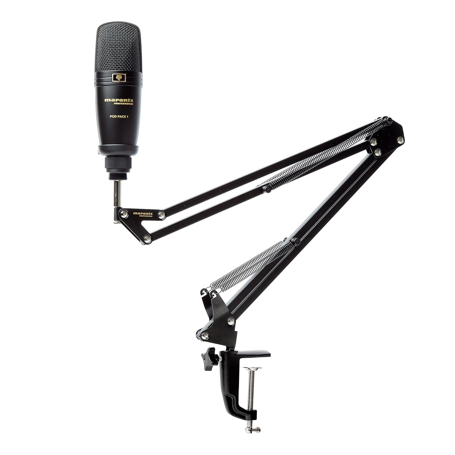 Marantz Professional Pod Pack 1 USB Microphone with Boom Arm | Includes Boom Arm, Plug and Play USB, PC and Mac Compatible, for Voice Chat, Content Creation, Gaming, Streaming and Podcasts