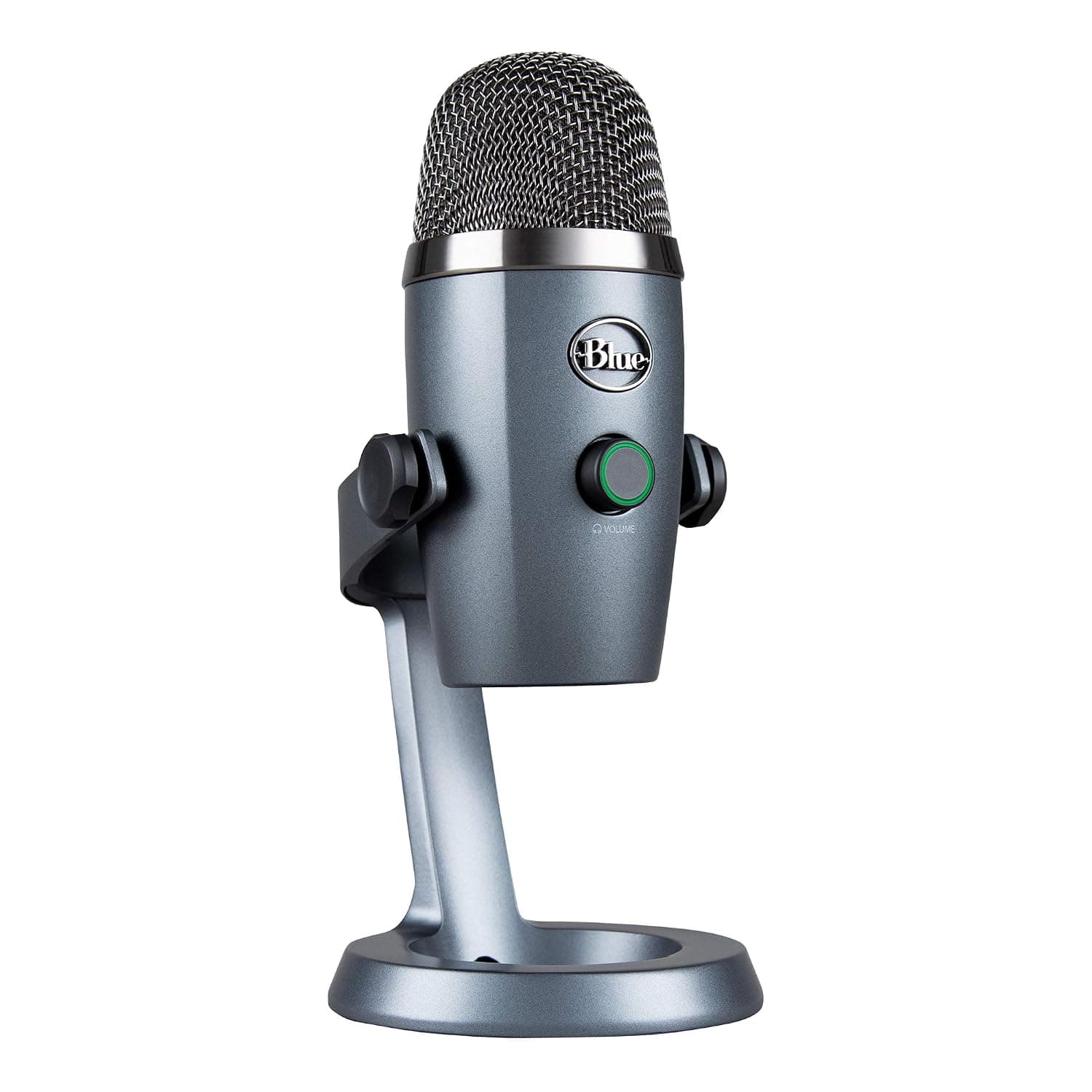 Blue Yeti Nano Premium USB Mic for Recording, Streaming, Gaming, Podcasting on PC and Mac, Condenser Microphone with Blue VO!CE Effects, Cardioid and Omni, No-Latency Monitoring - Grey | Podcasting on PC and Mac, Condenser Microphone with Blue VO!CE Effects, Cardioid and Omni, No-Latency Monitoring - Grey