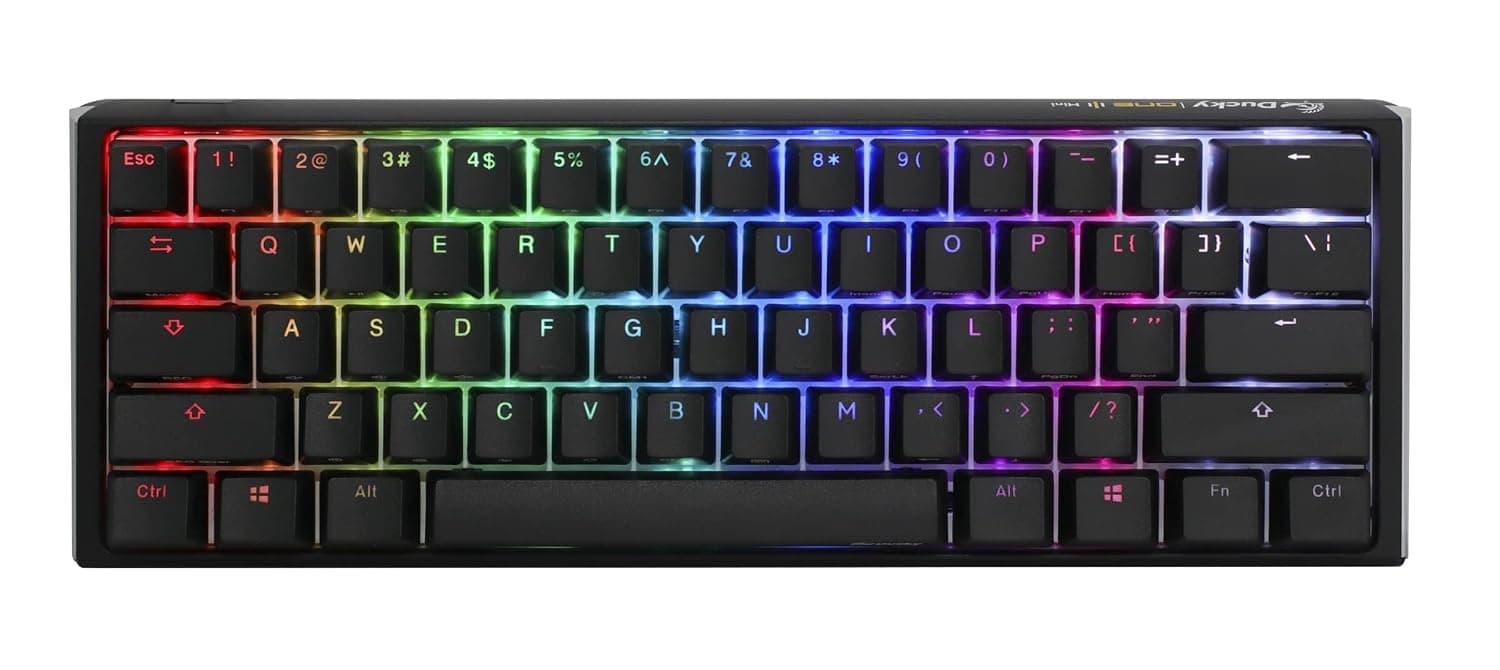 Ducky One 3 Mini Classic Hotswap 60% RGB Mechanical Keyboard (Cherry MX Clear)