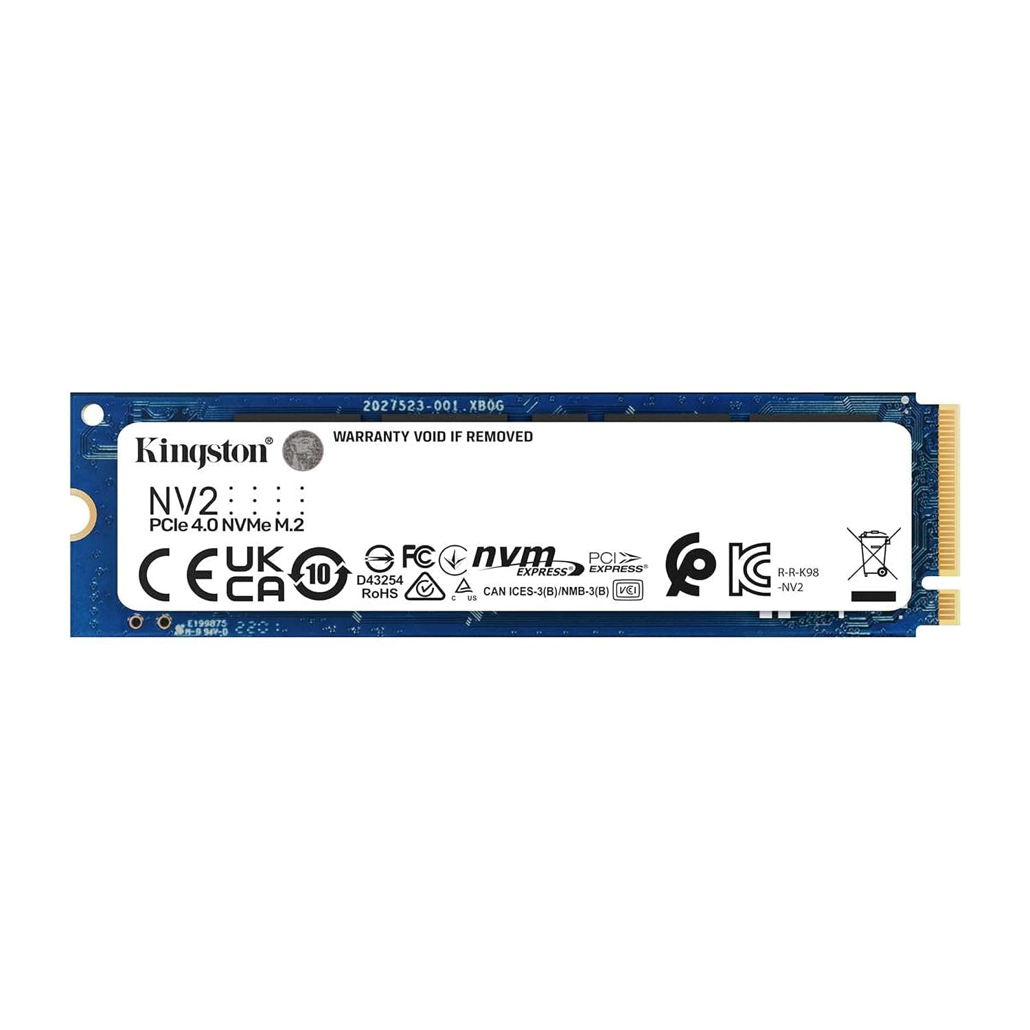 Kingston NV2 NVMe PCIe 4.0 Internal SSD 2TB M.2 2280 -SNV2S/2000G
