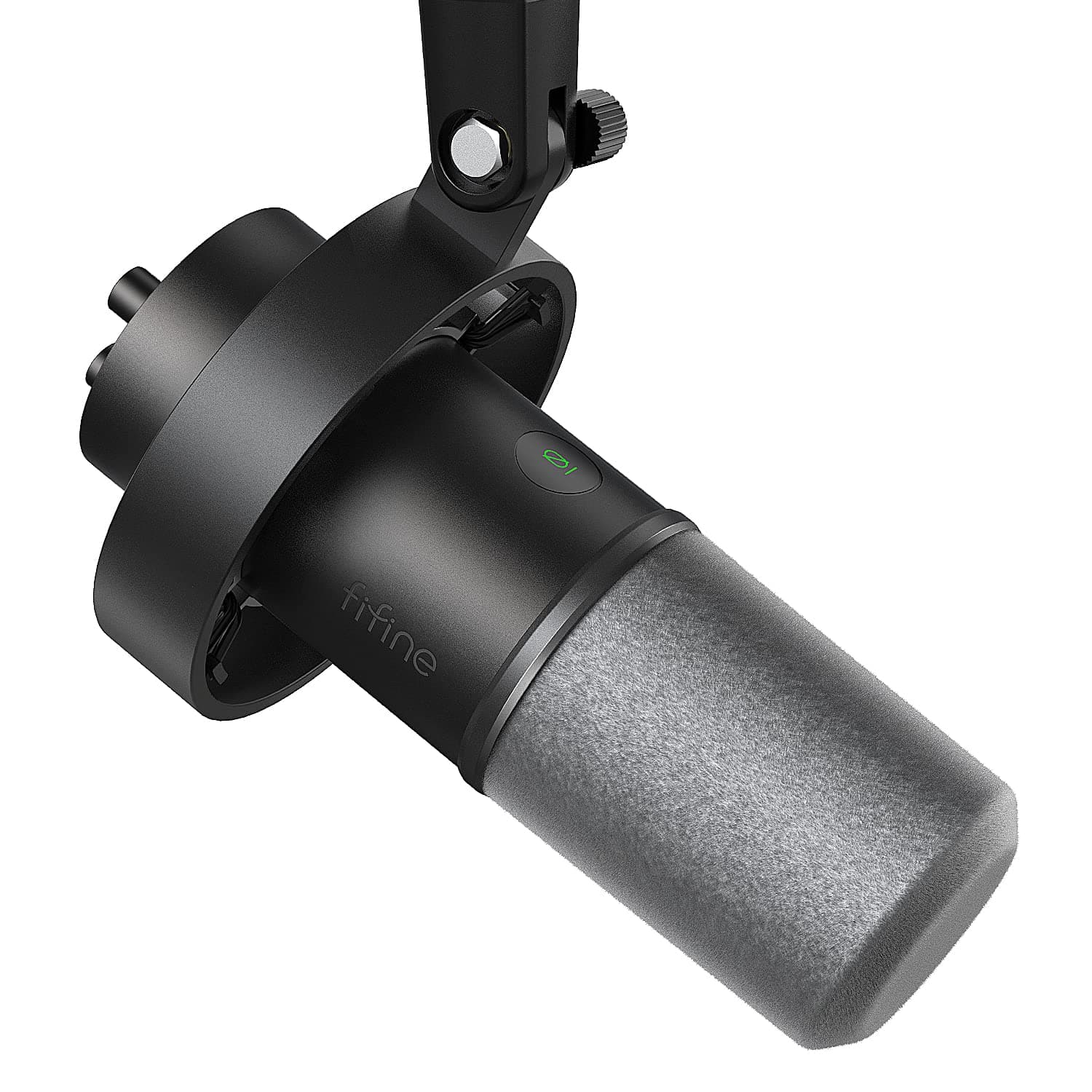FIFINE K688 XLR/USB Studio Dynamic Microphone | Recording Podcast Cardioid Mic. for Vocal, Voice-Over, Music Streaming, Gaming. Headphone Jack, Mute Button. Black Metal.
