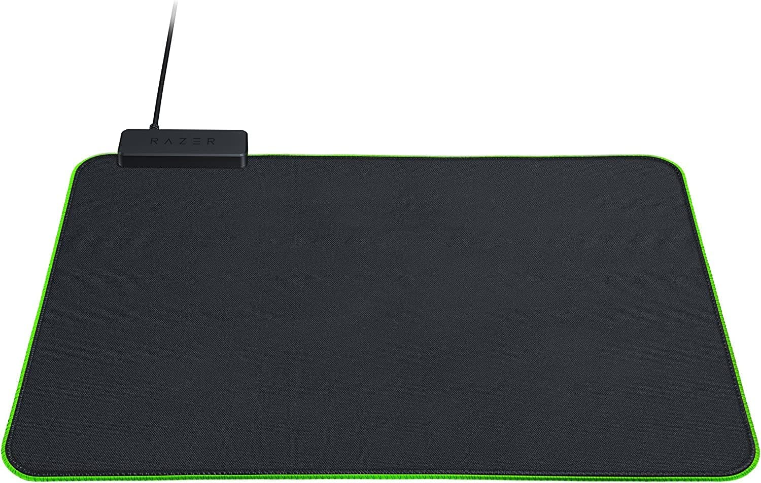 Razer Goliathus Chroma - Soft Gaming Mouse Mat with RGB Lighting (Cable Holder, Fabric Surface, Non-Slip, Quilted Edge, Optimized for all Mice) Black