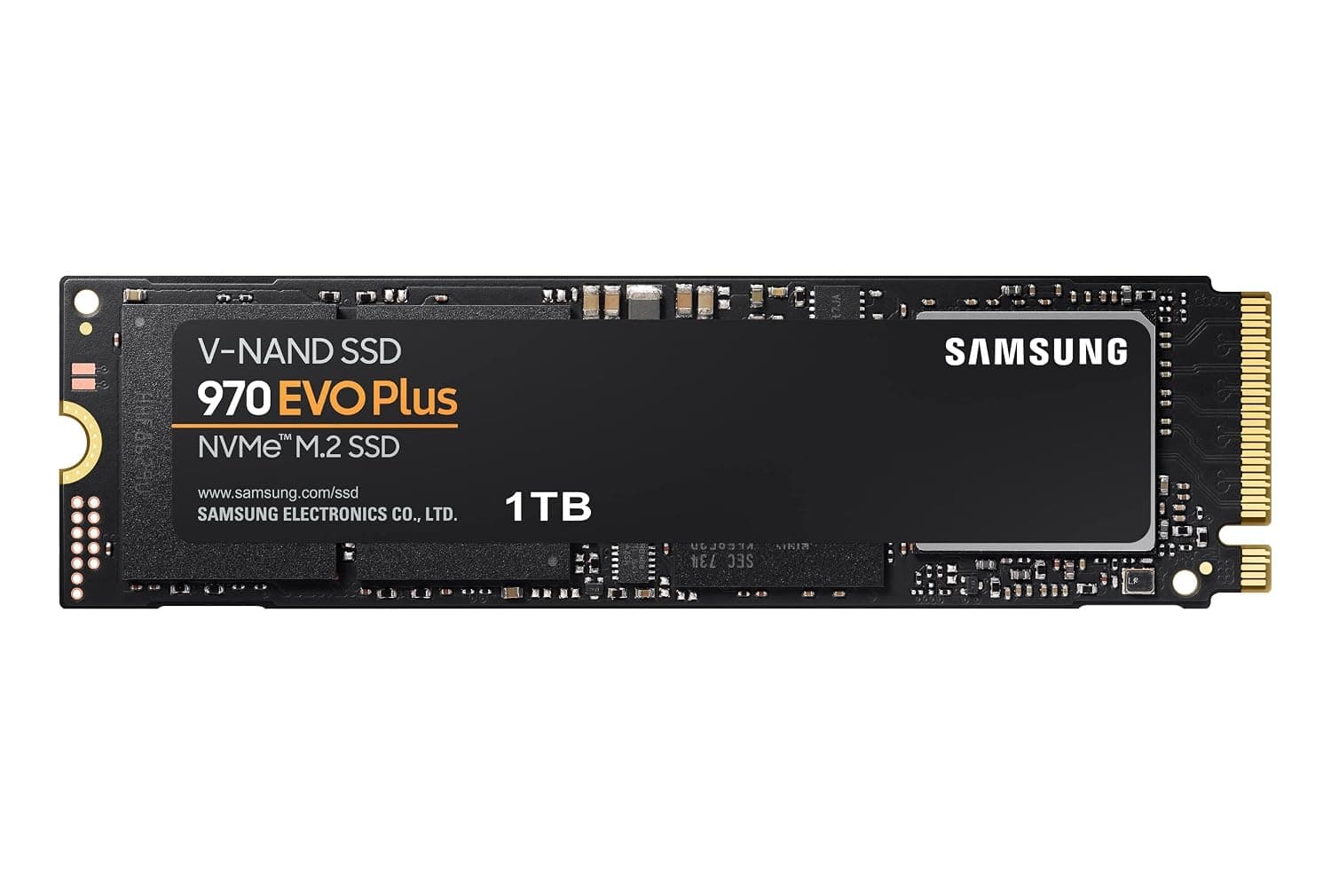 Samsung 970 EVO Plus Series - 1TB PCIe NVMe - M.2 Internal SSD (MZ-V7S1T0B/AM), Solid State Hard Drive