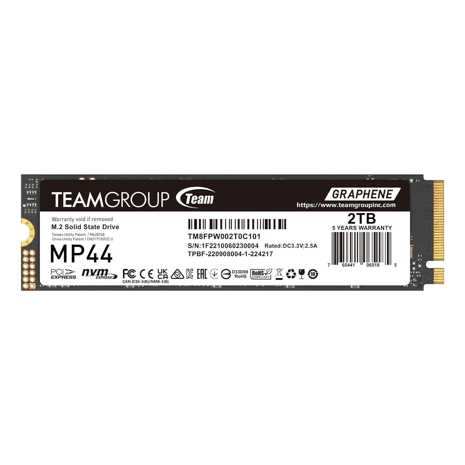 TEAMGROUP MP44 SLC Gen 4x4 M.2 2280 PCIe 4.0 Cache with NVMe for Laptop and Desktop Computer and SSD NUC and NAS Read/Write Speed up to 7400/6400MB/s