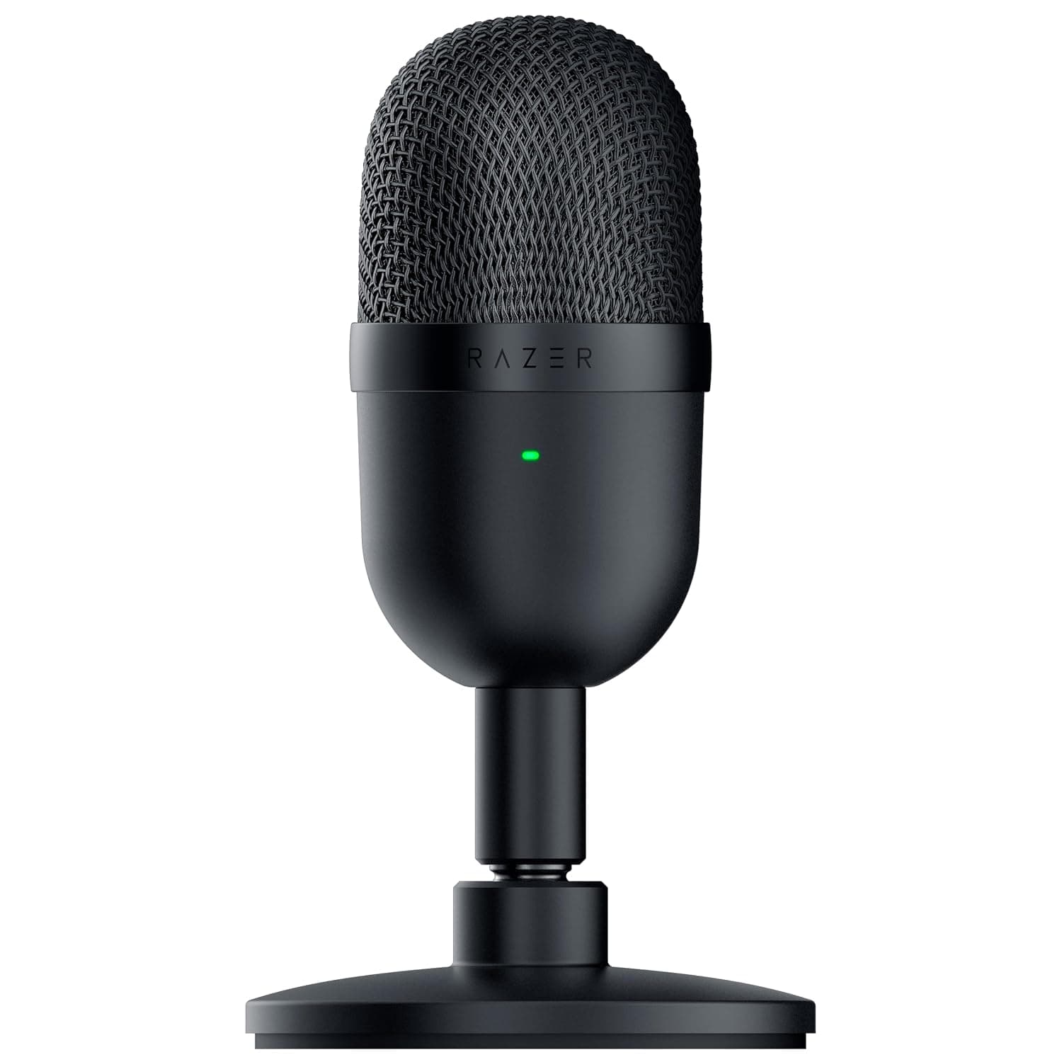 Razer Seiren Mini - USB Condenser Microphone for Streaming (Compact with Supercardioid Polar Pattern, Tiltable Stand, Integrated Shock Absorber) Black : Razer