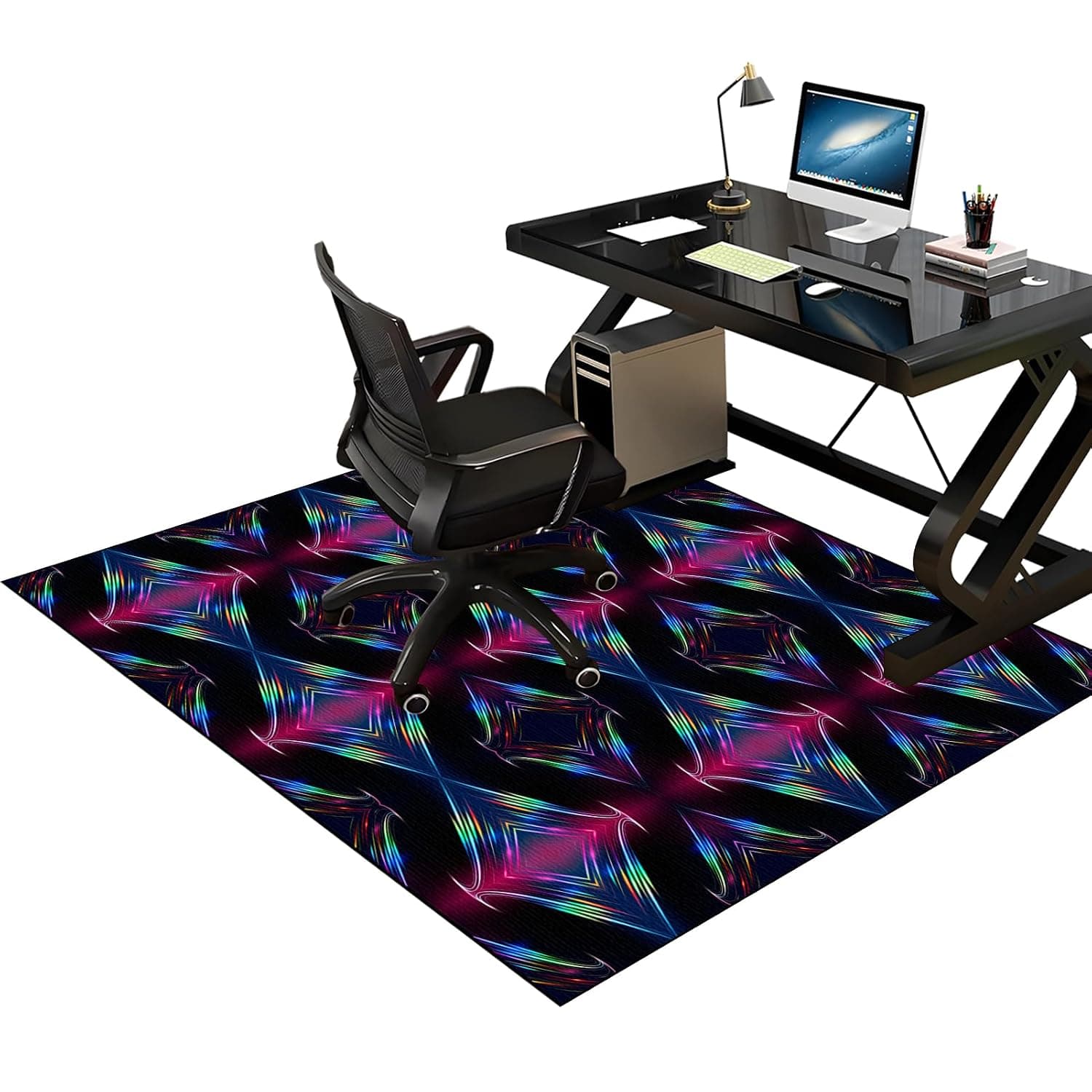 Office Chair Mat for Hardwood Floor, Desk Chair Mat for wooden Floors, 140 x 160 cm Floor Protector Mat Anti-Slip Floor Mat for Office Chair, Floor Mats Wood/Tile Protection Mat for Office & Home