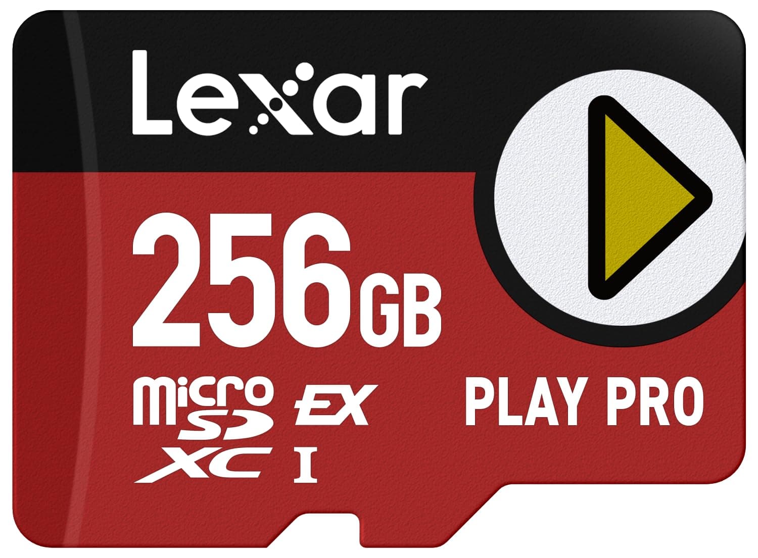 Lexar Play PRO MicroSDXC Express Card 256GB, UHS-I, C10, U3, V30, Full HD, 4K, up to 900MB/s Read, 600MB/s Write, Compatible w/Nintendo-Switch 2, Handheld Consoles, Portable Gaming Device