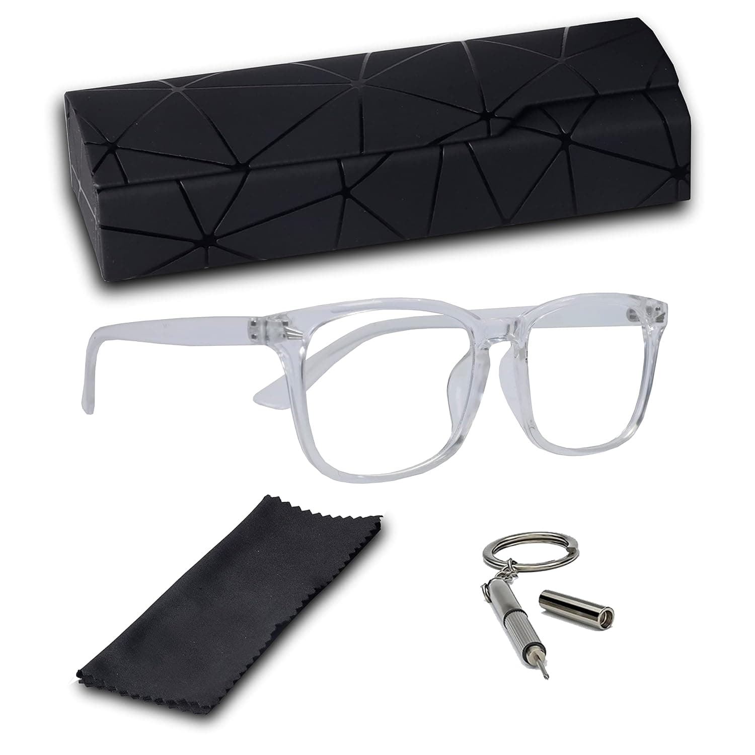 Ziffs Vision® Clear Blue Light Blocking Glasses - Gaming Glasses - Premium Magnetic case & Accessories - Clear Blue Light Glasses Women & Men - British Brand