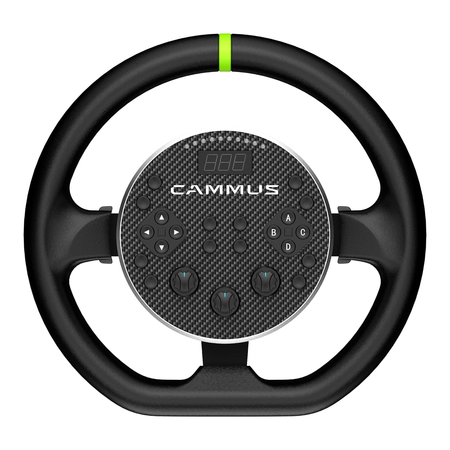 Cammus C5 Direct Drive Racing Wheel - Real Force Feedback, Paddle Gear Shifters, Leather Steering Wheel Cover for PC (Include Table & Cockpit Mount) - By Race Sim UK - Sold by SHOP4LESS