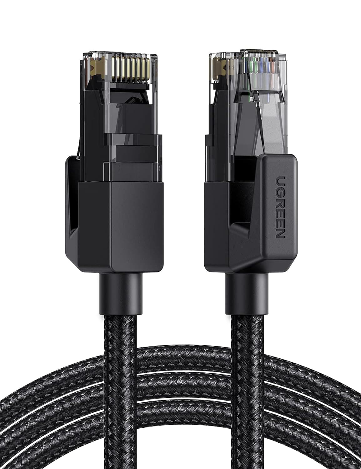 UGREEN Cat 6 Ethernet Cable 1M, Braided 5Gbps PoE RJ45 LAN | Braided Pure Copper with PoE Support. Ideal for Gaming, Streaming, Smart Home. Fits Router, Modem, TV, PC, PS5