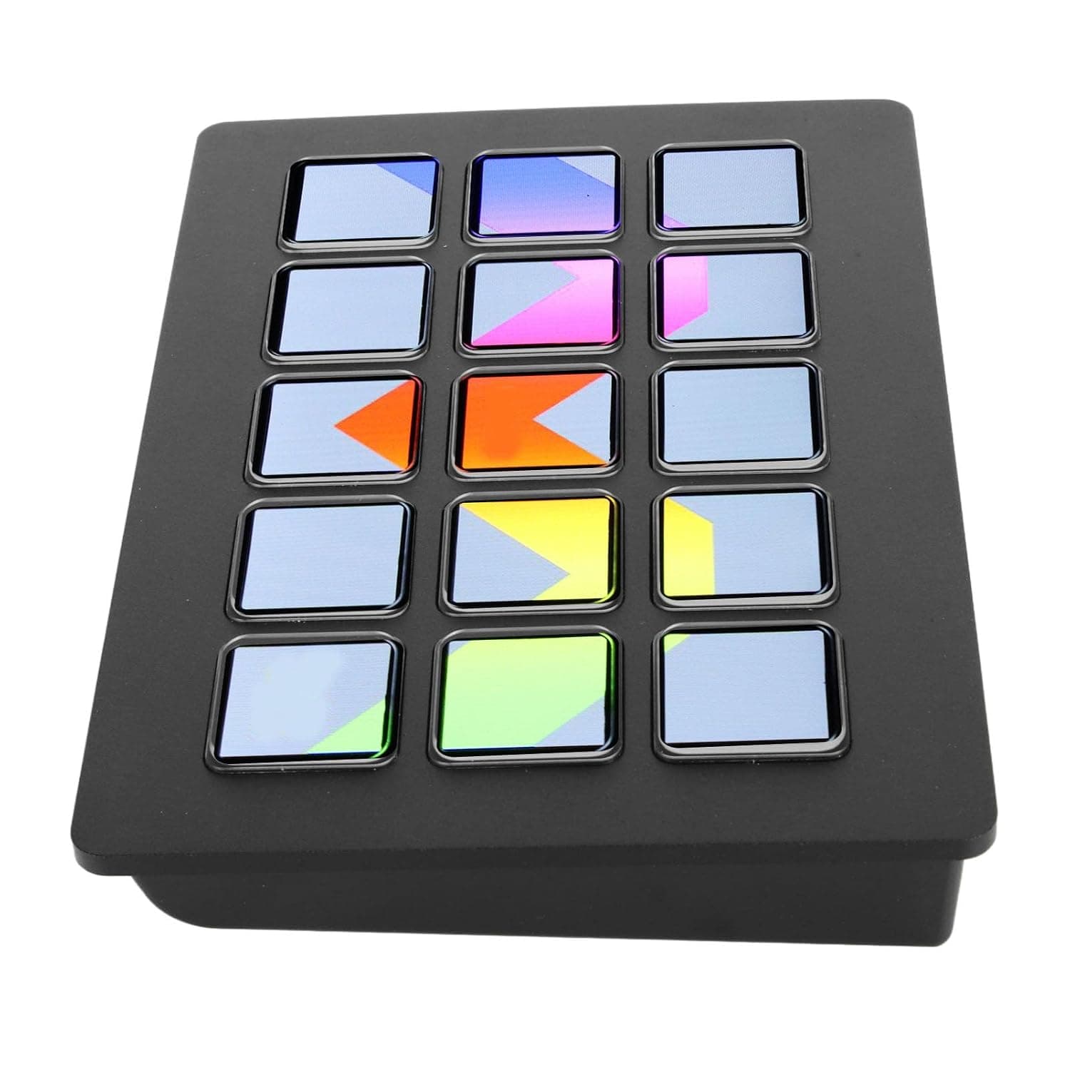 Bewinner LCD Custom Keyboard for Stream Deck - Studio Controller with 15 Macro Keys, Software Macro Keyboard Trigger Actions in Apps Support Hotkey for YouTube, Twitch, OBS