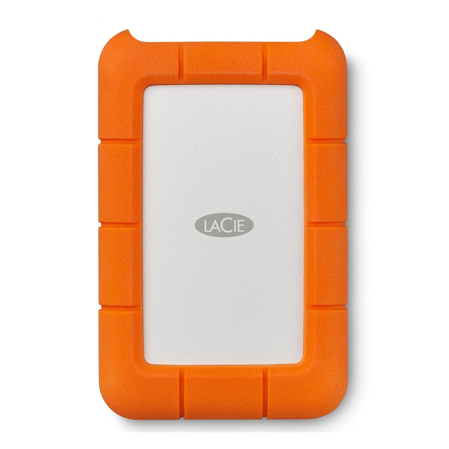 LaCie 2TB Rugged Portable Hard Drive | USB-C (STFR2000800) | All-terrain portable HDD, drop, crush & rain resistant, bus-powered. Adobe CC trial included. 3-Year Warranty + 3-Year Rescue