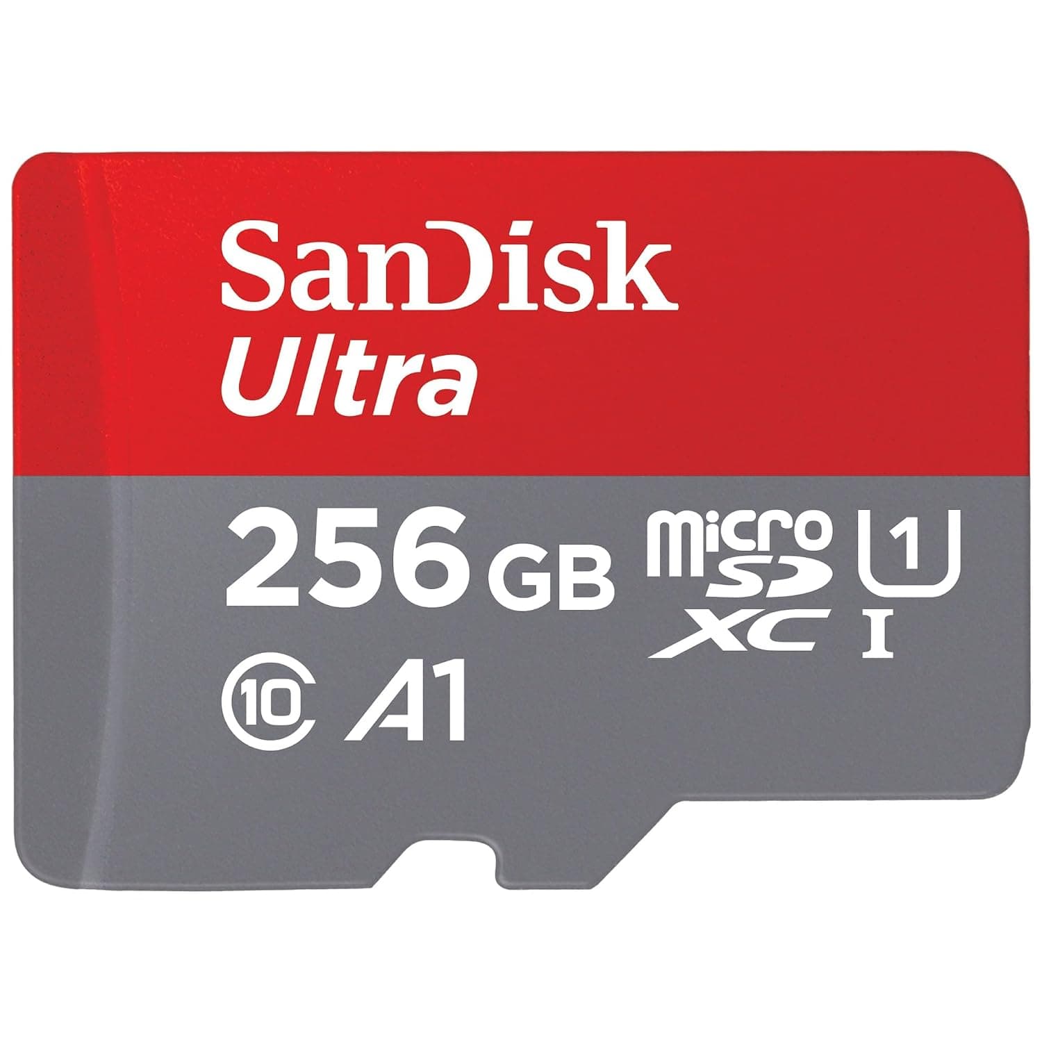 SANDISK Ultra microSD Card + Adapter 256GB, Up to 150MB/s Read Speeds | UHS-I, Full HD, C10, U1, A1, Ideal for Android Smartphones, Tablets, MIL cameras