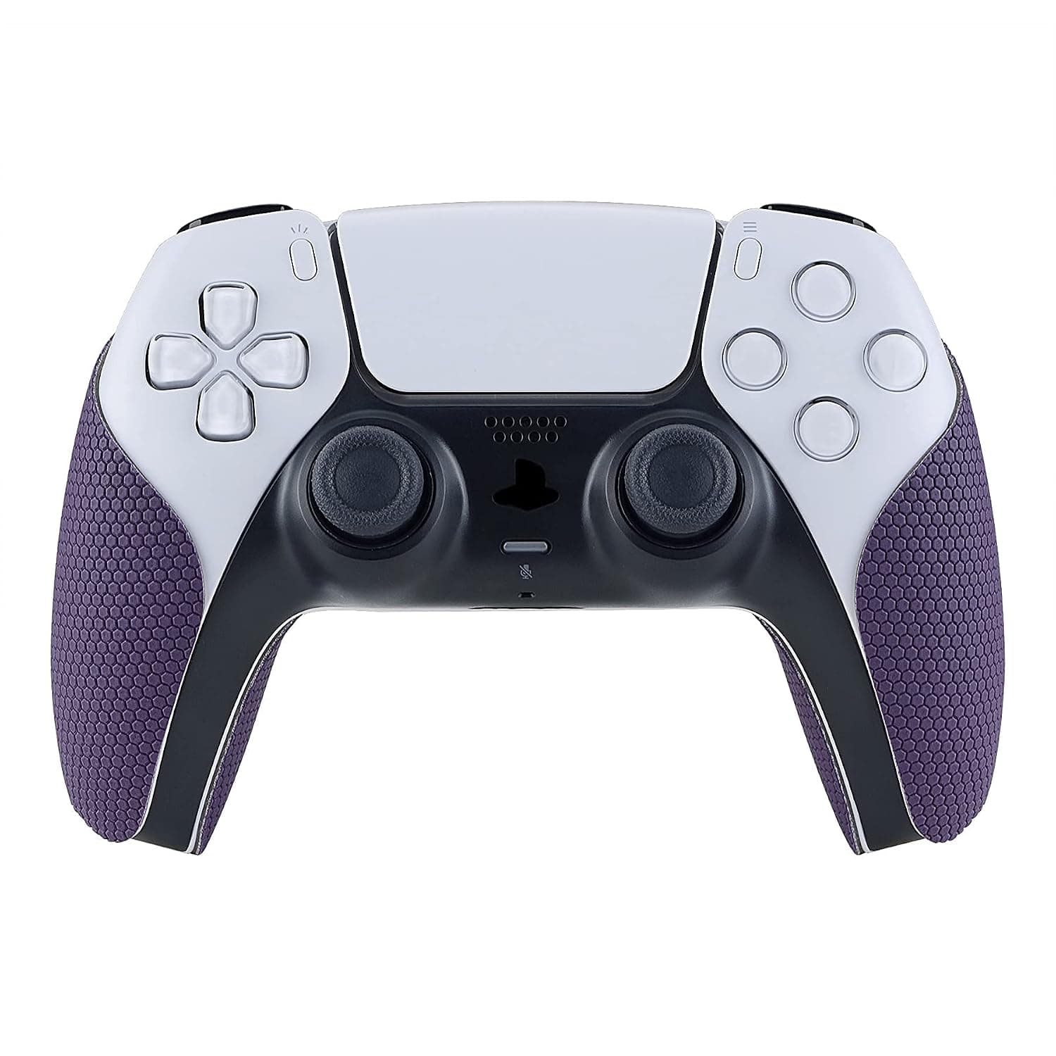 eXtremeRate PlayVital for PS5 Controller Grip – Purple Anti-Slip Handle Covers with Sweat-Absorbent Textured Rubber